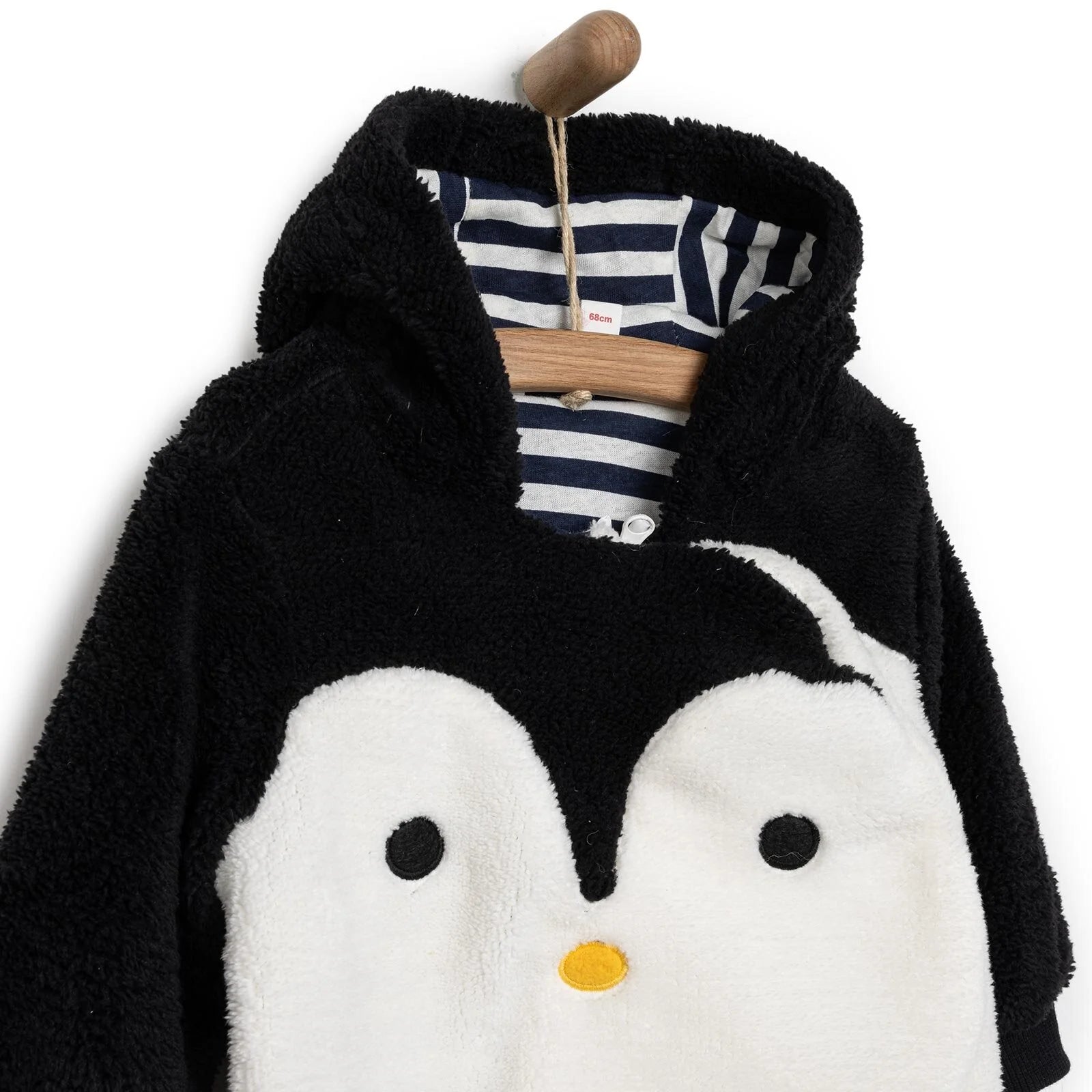 Midimod Newborn Welsoft Footed Jumpsuit - Black - ebebek - Black Friday