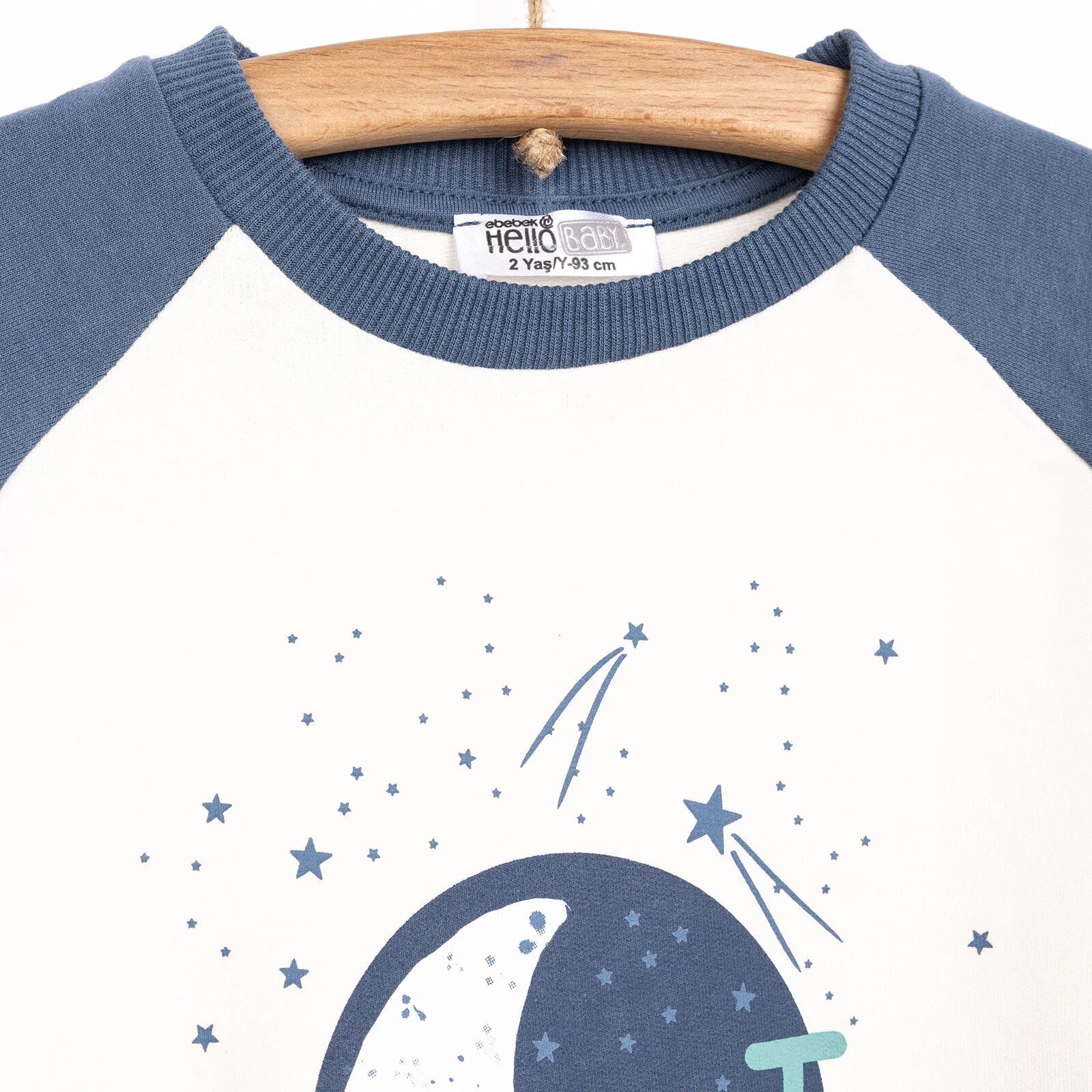 HelloBaby SPACE Baby Boy Sweatshirt - Ecru - ebebek - Black Friday