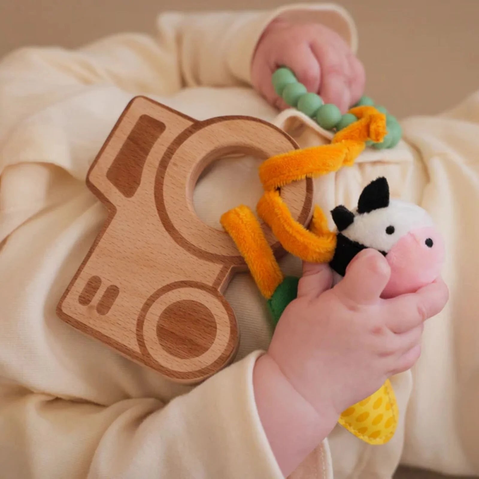 Little Big Friends Wooden Rattle - Farm - ebebek - Black Friday