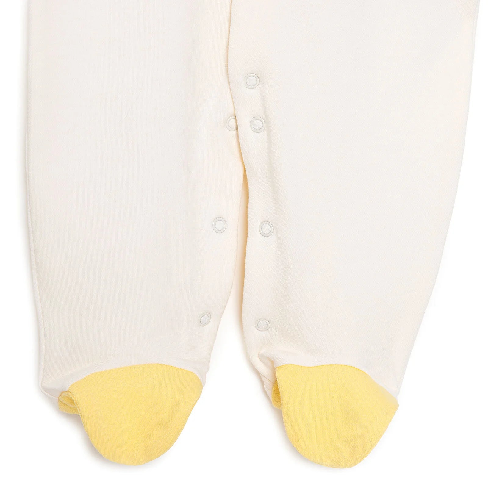 Bebetto Newborn Chıck Chıck Footed Jumpsuit - Ecru - ebebek - Black Friday