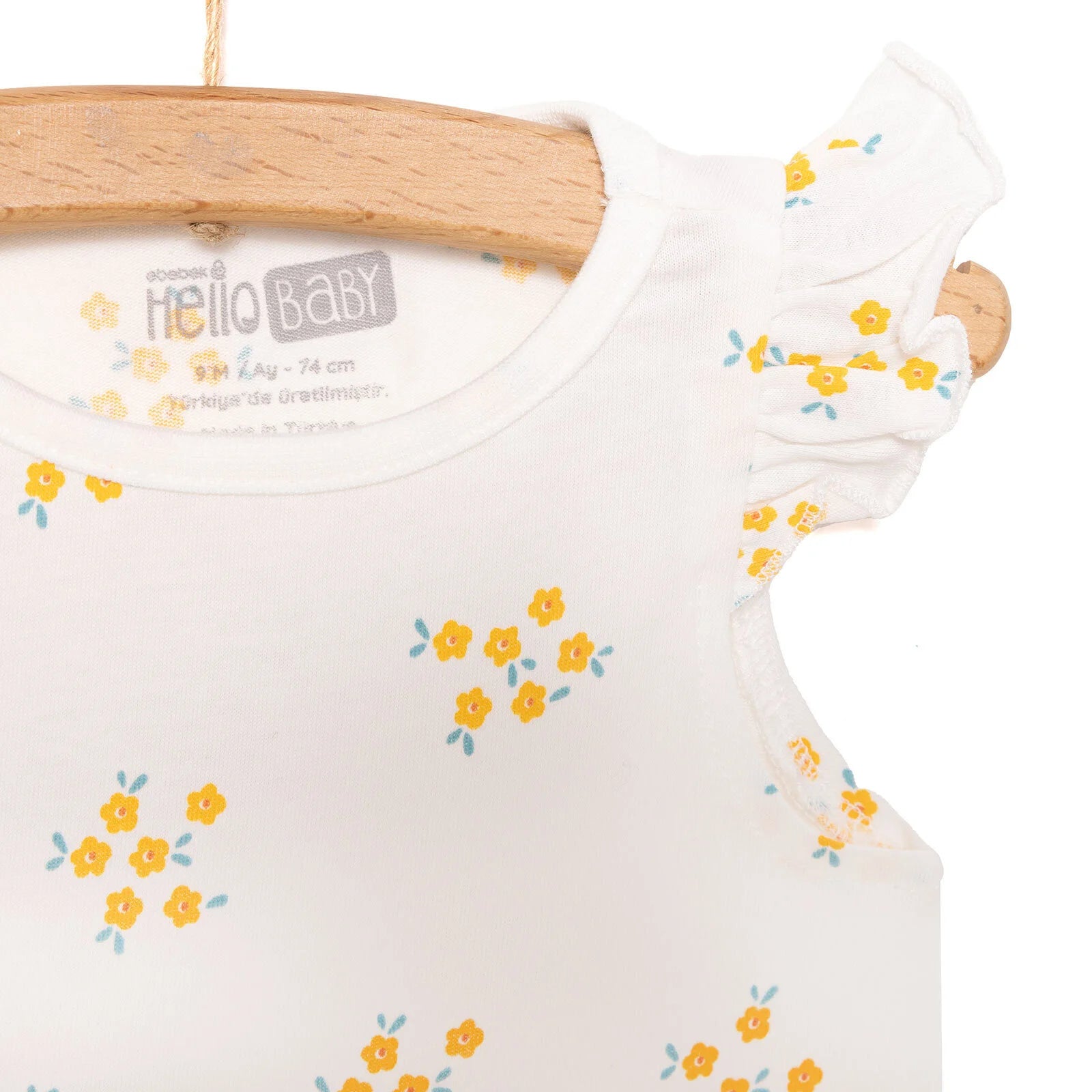 HelloBaby Basic Girl Flowers Printed DreSS - Ecru - ebebek - Black Friday