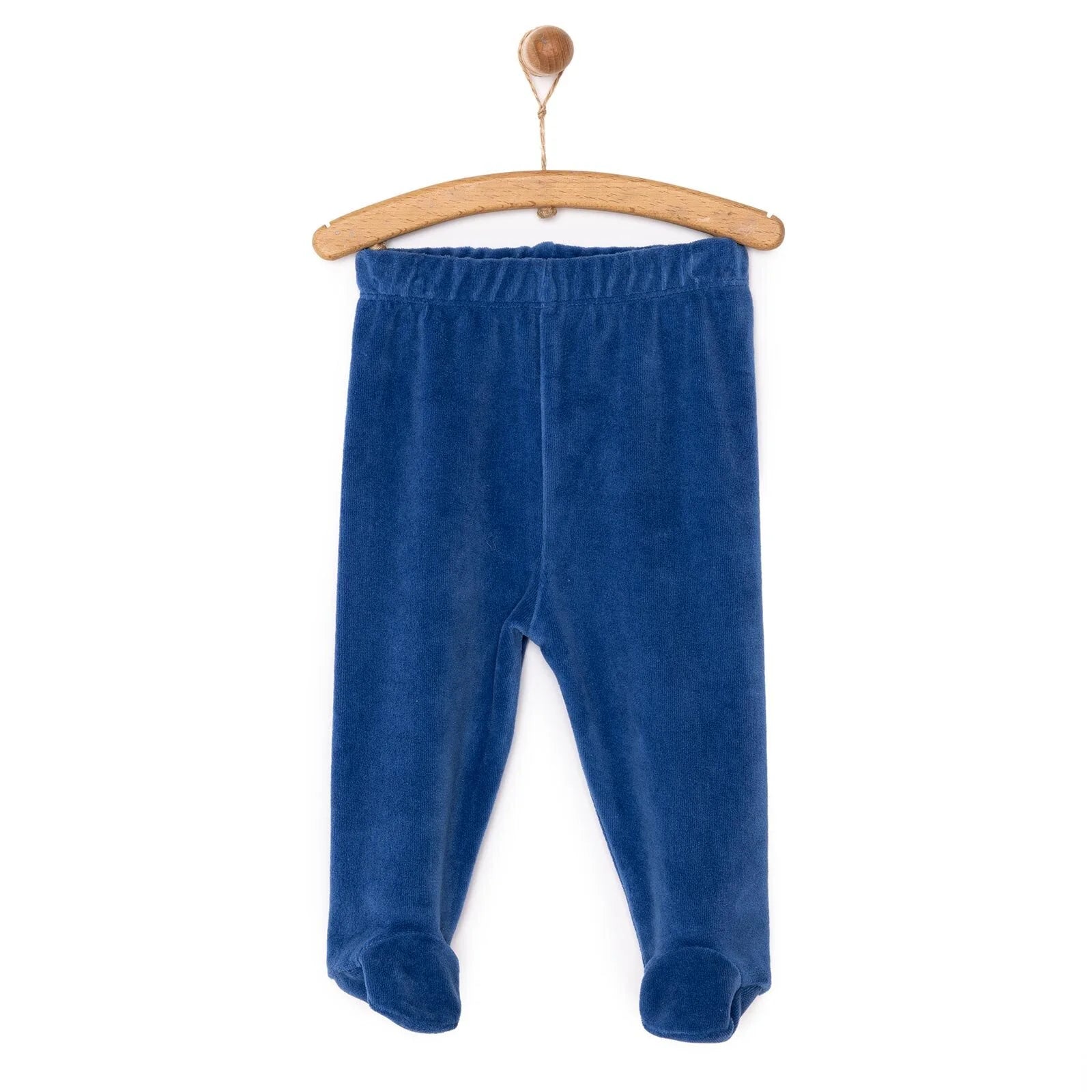 HelloBaby Boy Velvet Footed Bottom - Blue - ebebek - Black Friday