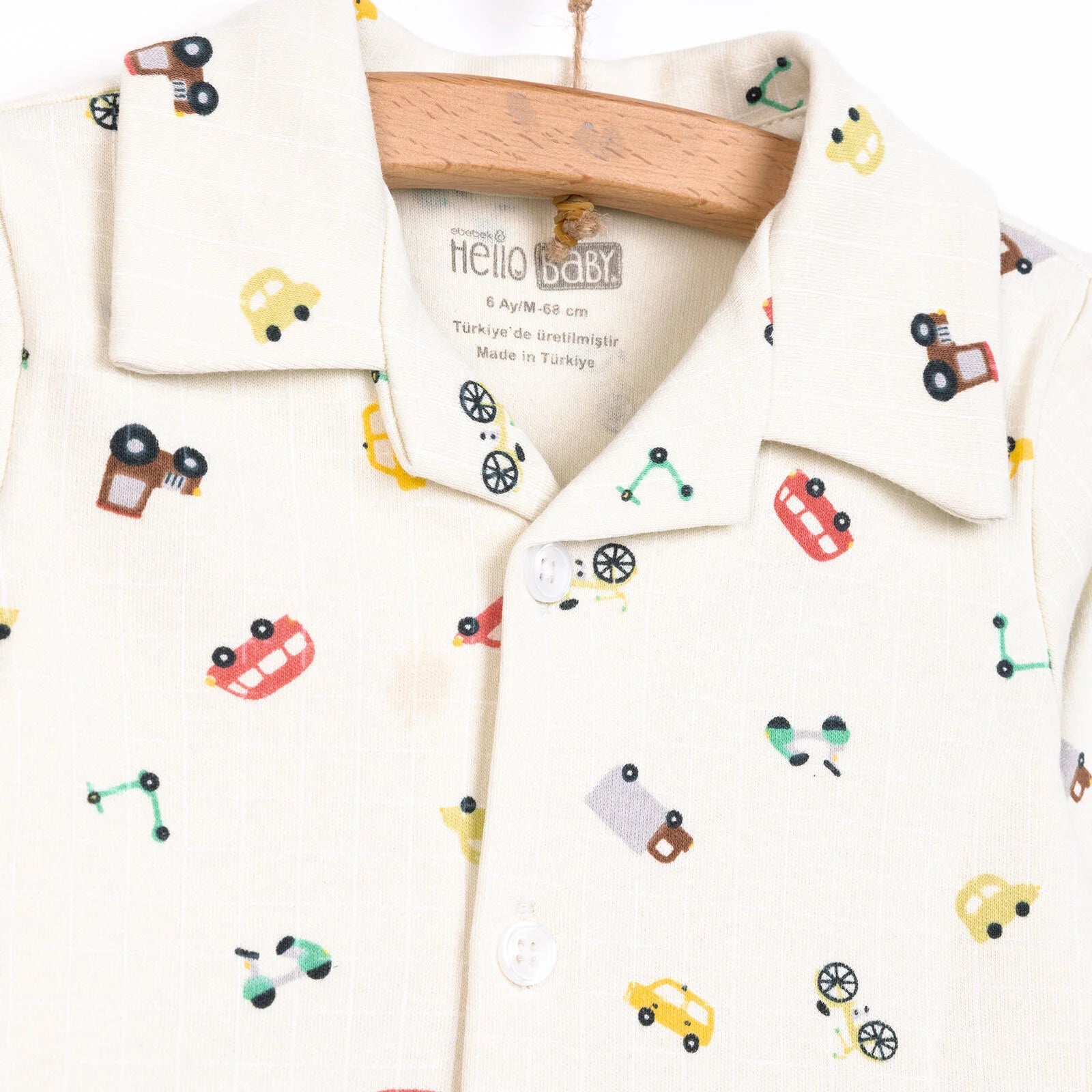 HelloBaby Boy Long Sleeve Pyjamas Set - Ecru - ebebek - Black Friday