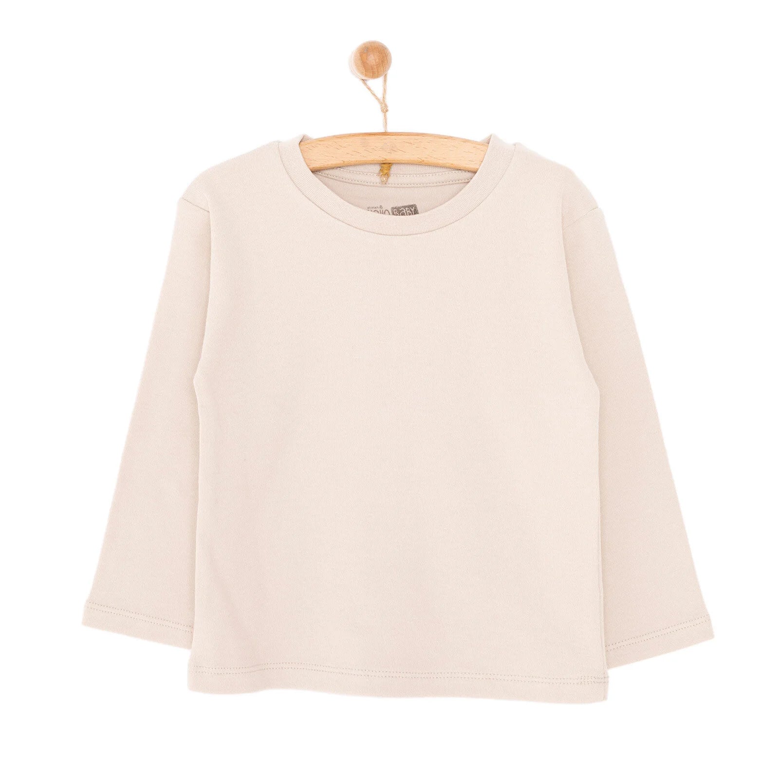 HelloBaby Basic Unisex Long Sleeve T-shirt - Mink - ebebek - Black Friday