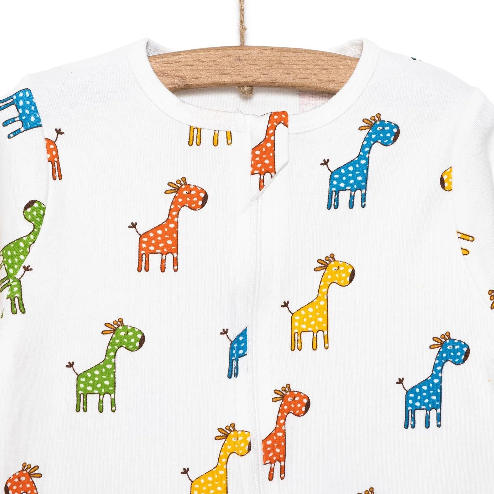 HelloBaby Newborn Boy Footed Jumpsuit - Ecru - ebebek - Black Friday