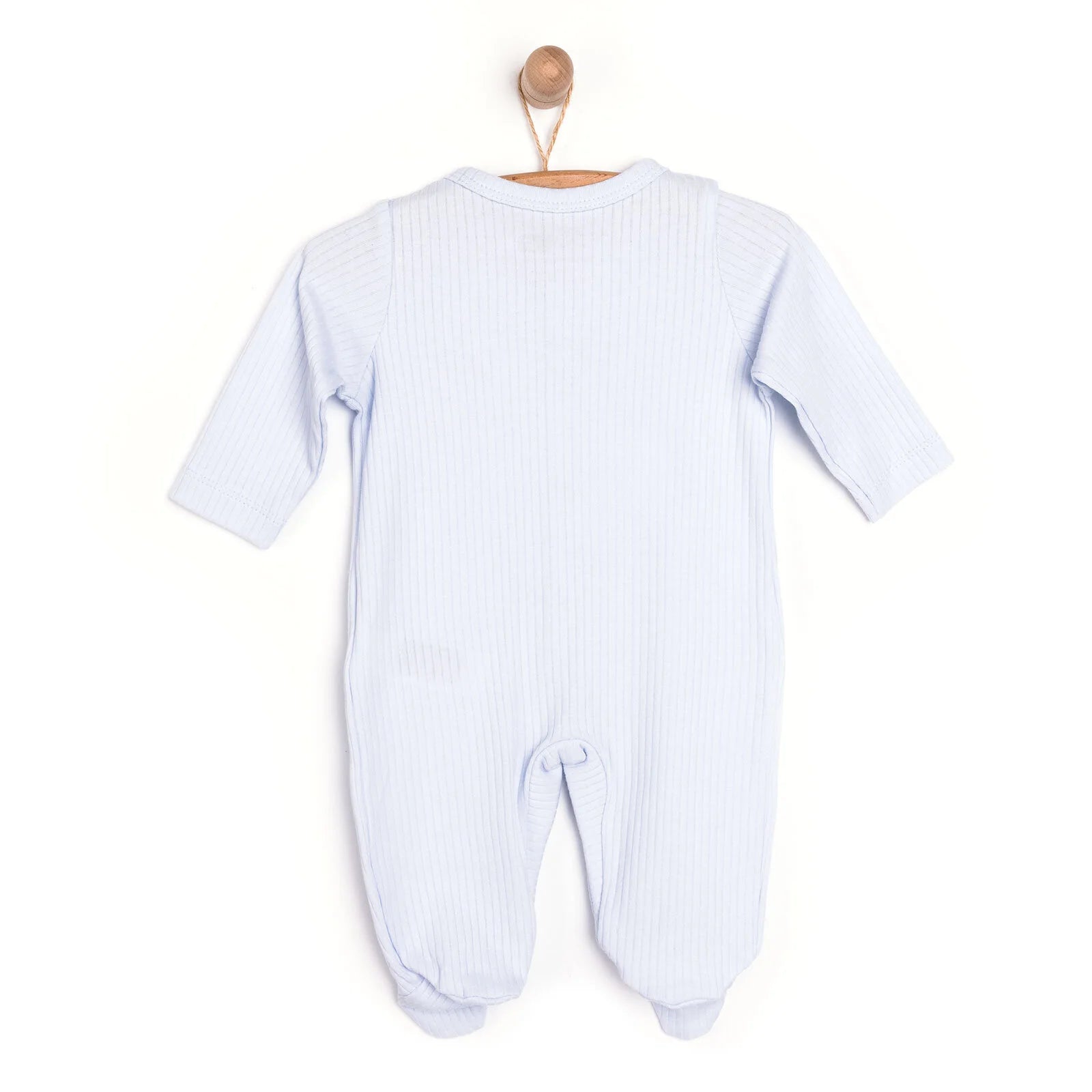 HelloBaby Newborn Boy Footed Jumpsuit - Light Blue - ebebek - Black Friday