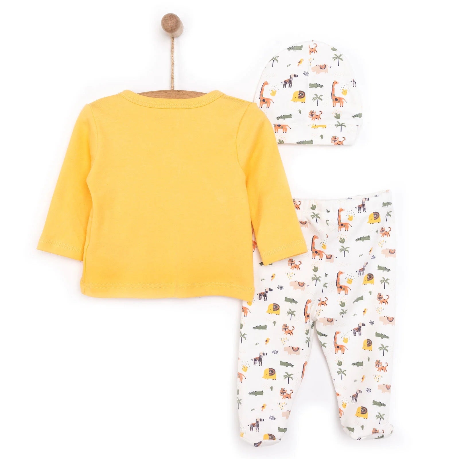 HelloBaby Baby Girl Jumpsuit - Hat - Footed Bottom - Ecru - ebebek - Black Friday