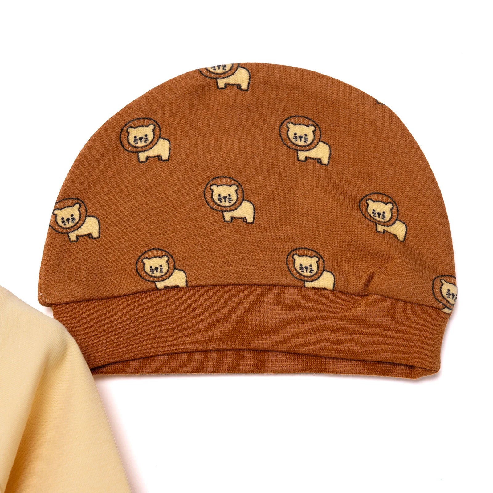 HelloBaby Newborn Baby Top - Hat - Footed Bottom - Beige - ebebek - Black Friday