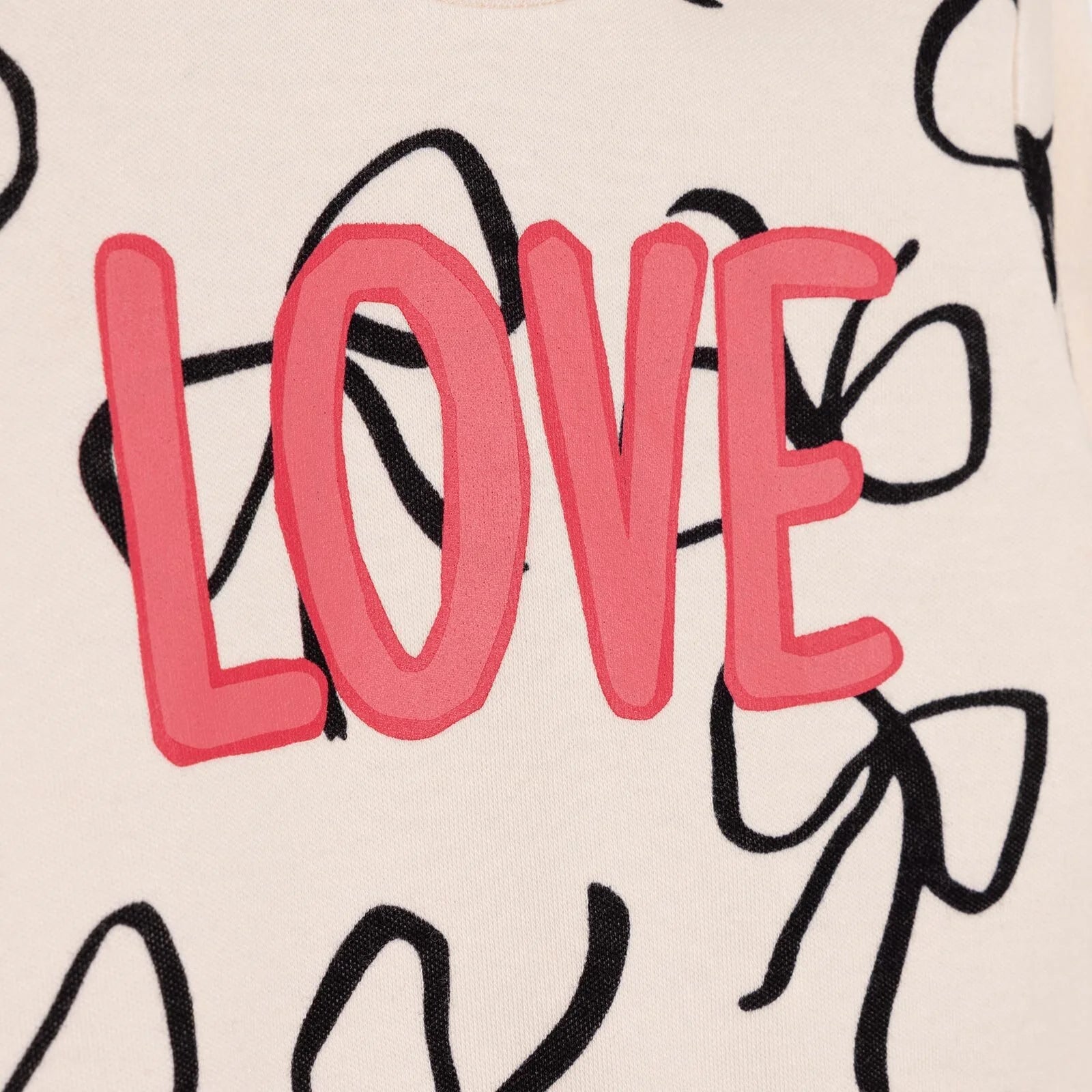 HelloBaby Basic Girl Bow Printed Jogging Set - ebebek - Black Friday