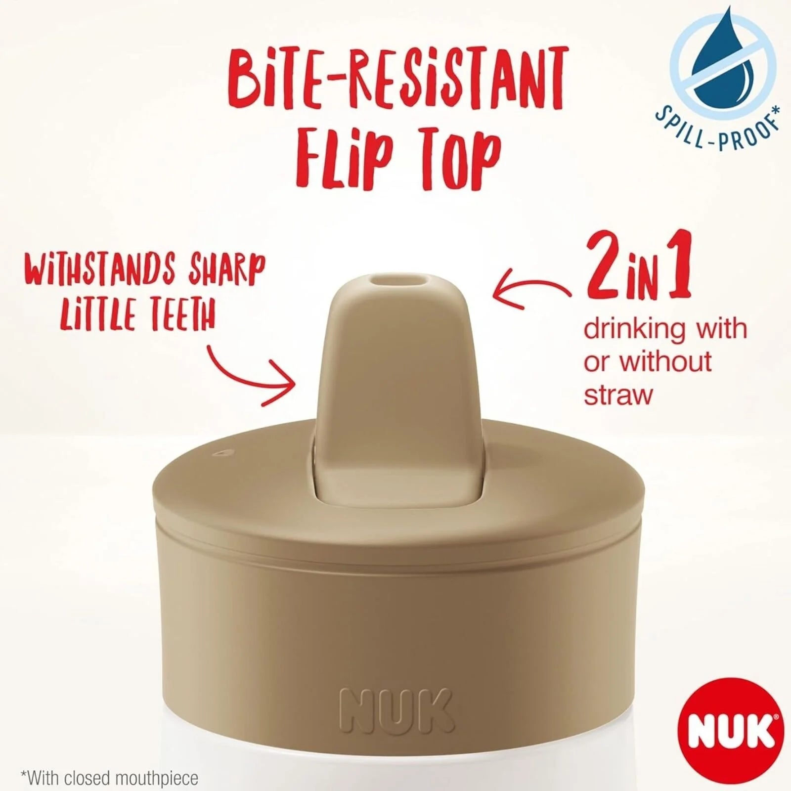 NUK Mini - Mee Flip Cup with 2 - in - 1 Cup 12+ months 450ml - Mint - ebebek - Black Friday