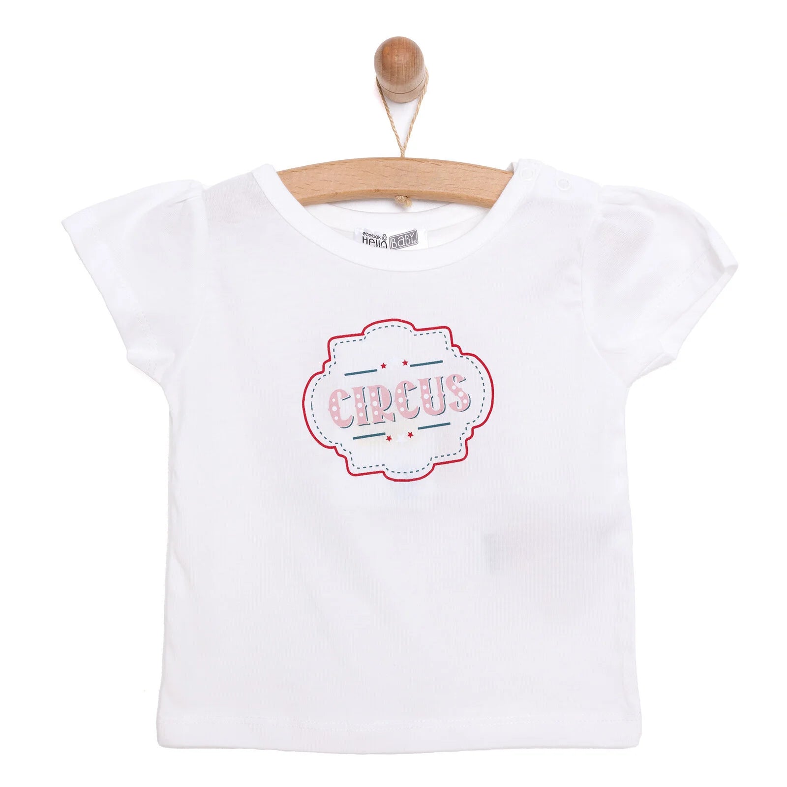 HelloBaby Basic Printed Tshirt - Ecru - ebebek - Black Friday