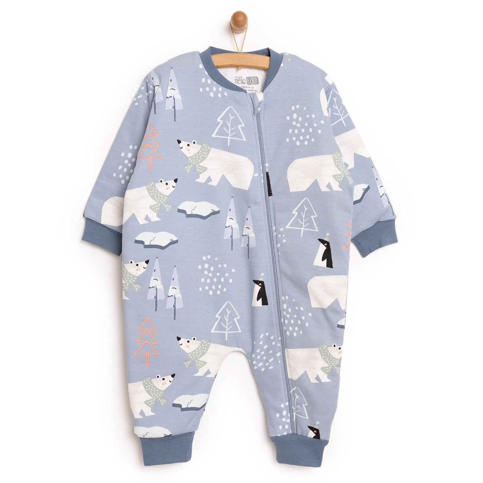 HelloBaby Boy Sleepsuit - Blue - ebebek - Black Friday