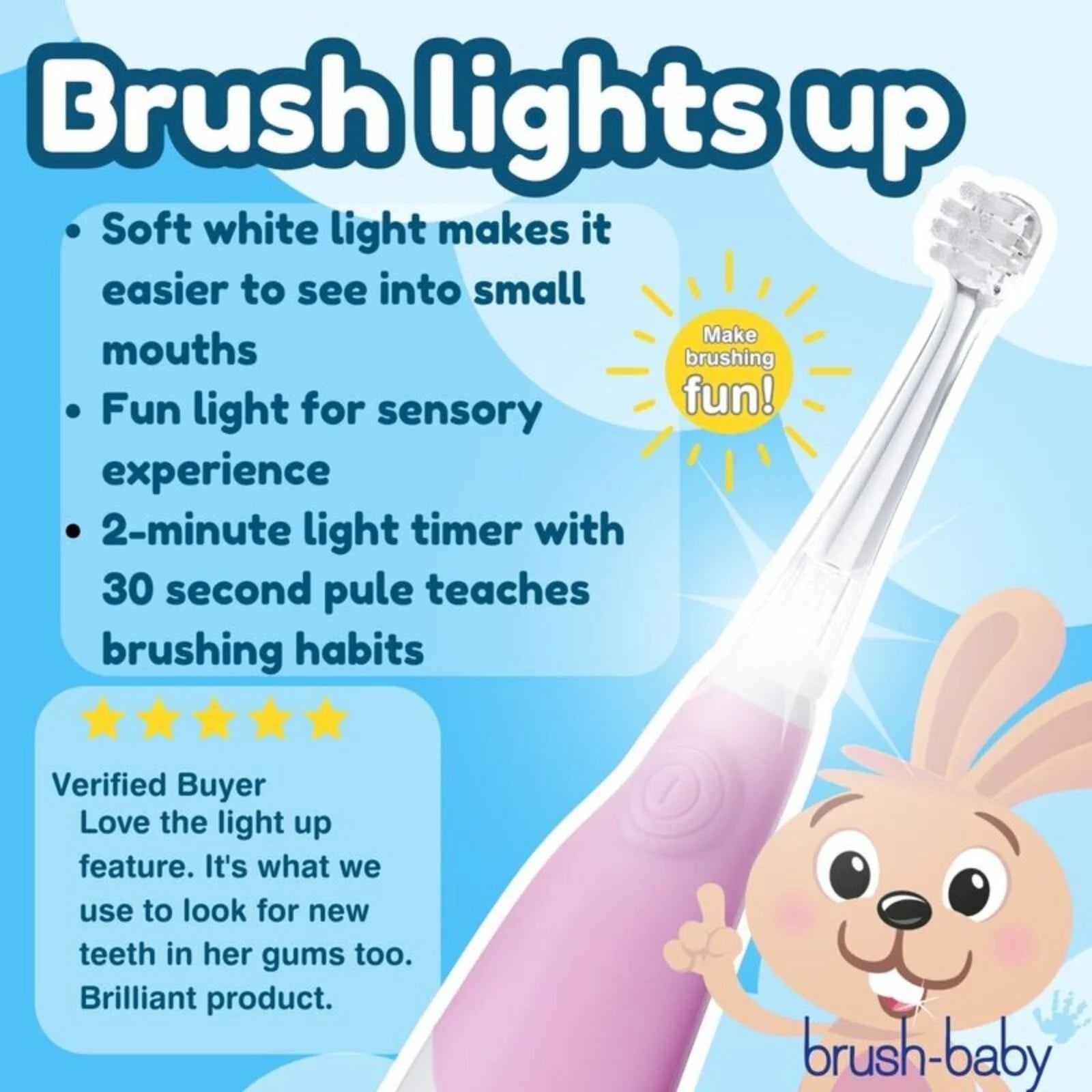 brush - baby BabySonic Electric Toothbrush 0 - 3 years - Pink - ebebek - Black Friday