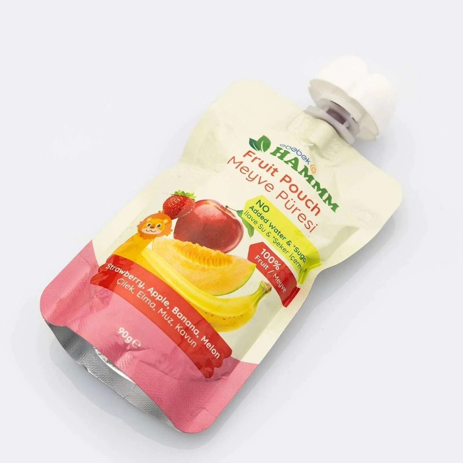 Hammm Strawberry Apple Banana & Melon Puree Pouch 90g - ebebek - Black Friday