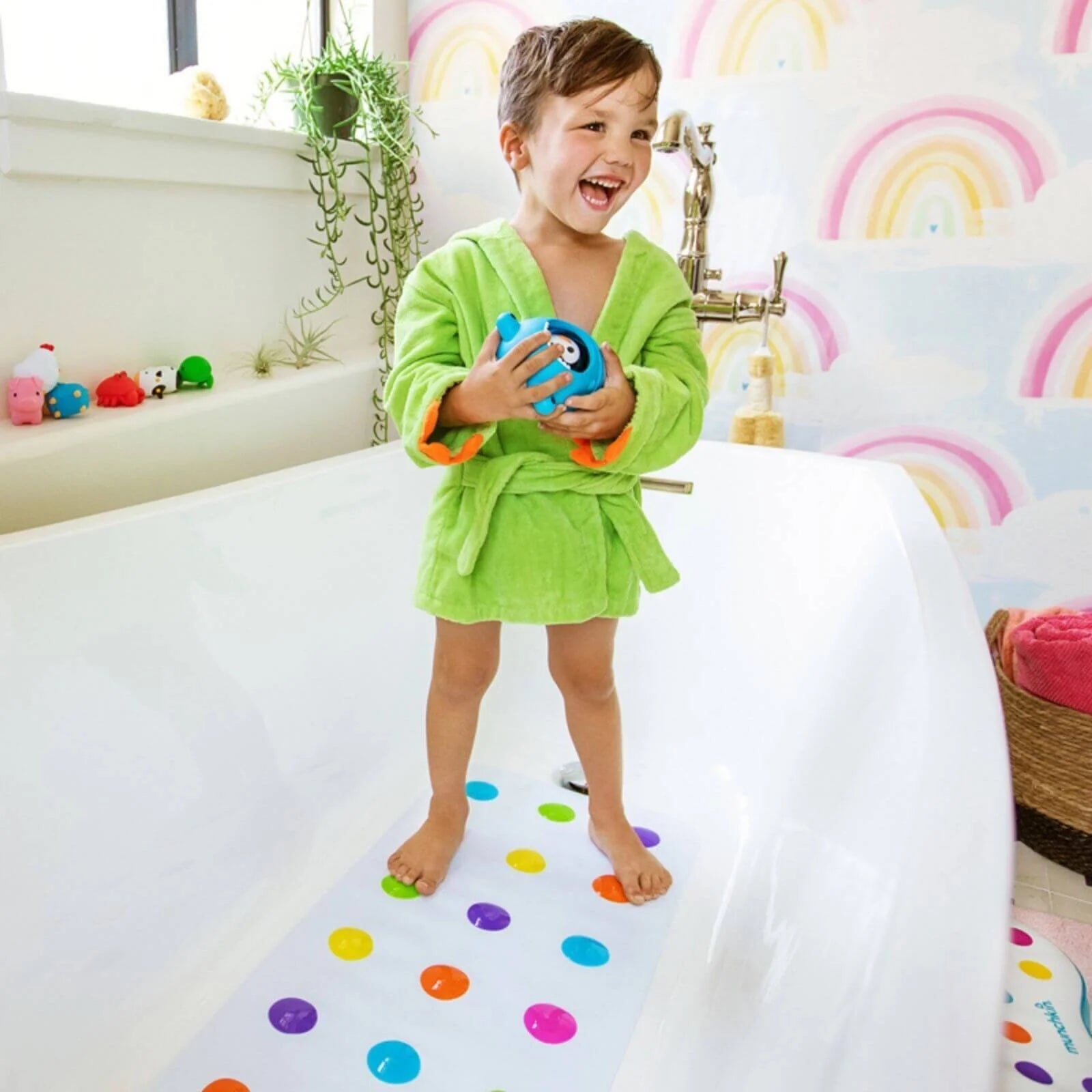 Munchkin Dandy Dots Non - Slip Baby & Toddler Bath Mat - ebebek - Black Friday