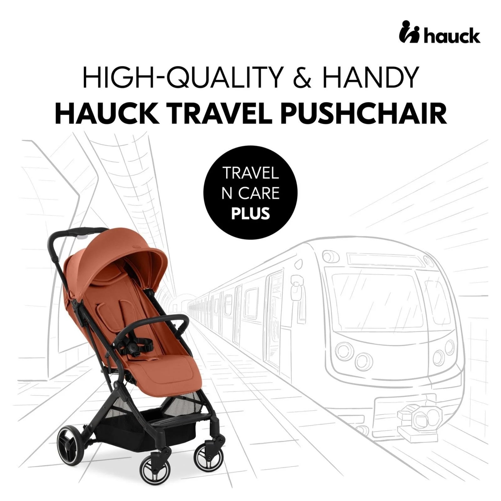 Hauck Travel N Care Plus Stroller - Cork - ebebek - Black Friday
