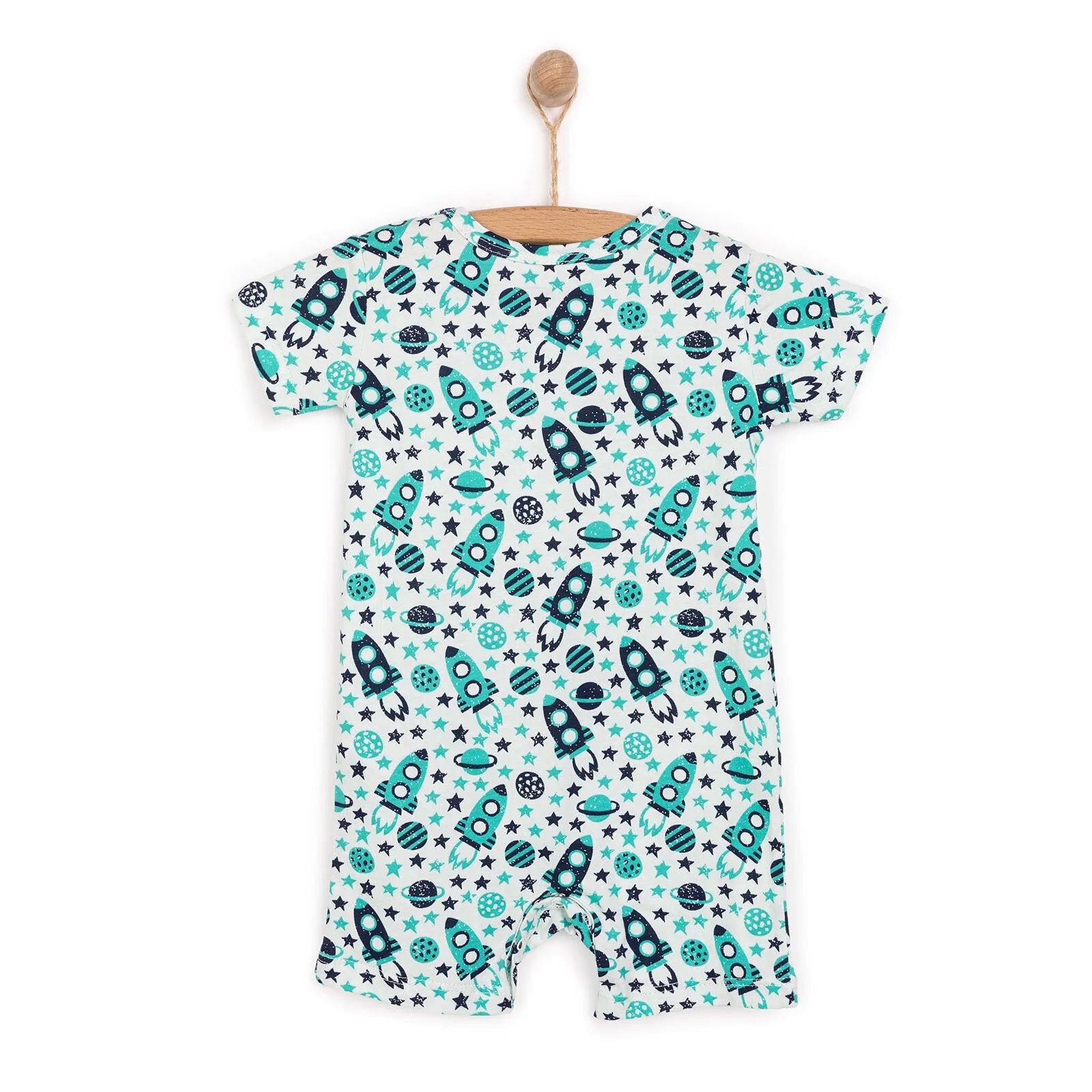 HelloBaby Boy Short Overalls - Green - ebebek - Black Friday
