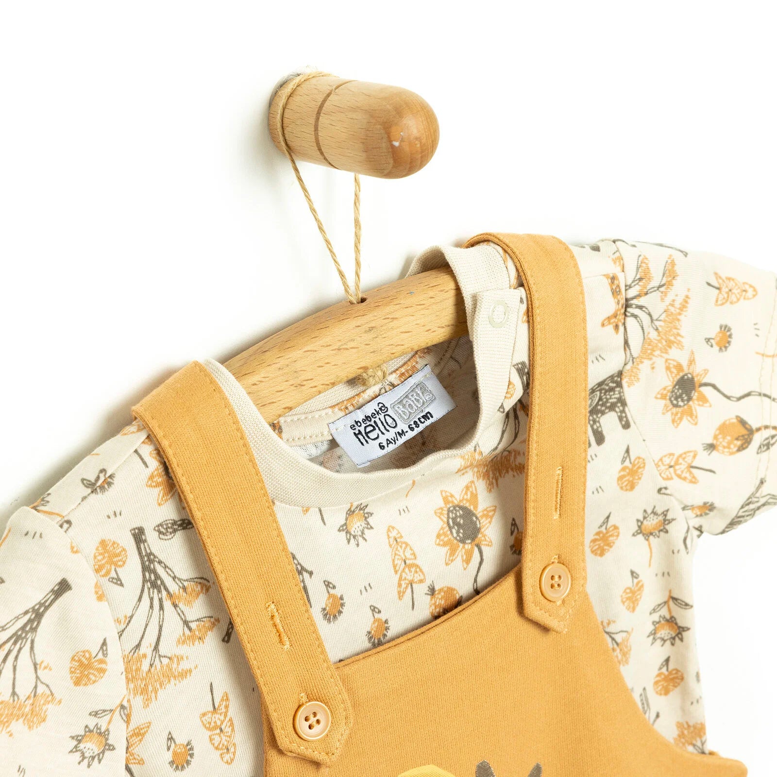 HelloBaby Bacic Baby Boy T-shirt - Dungaree - Nude - ebebek - Black Friday