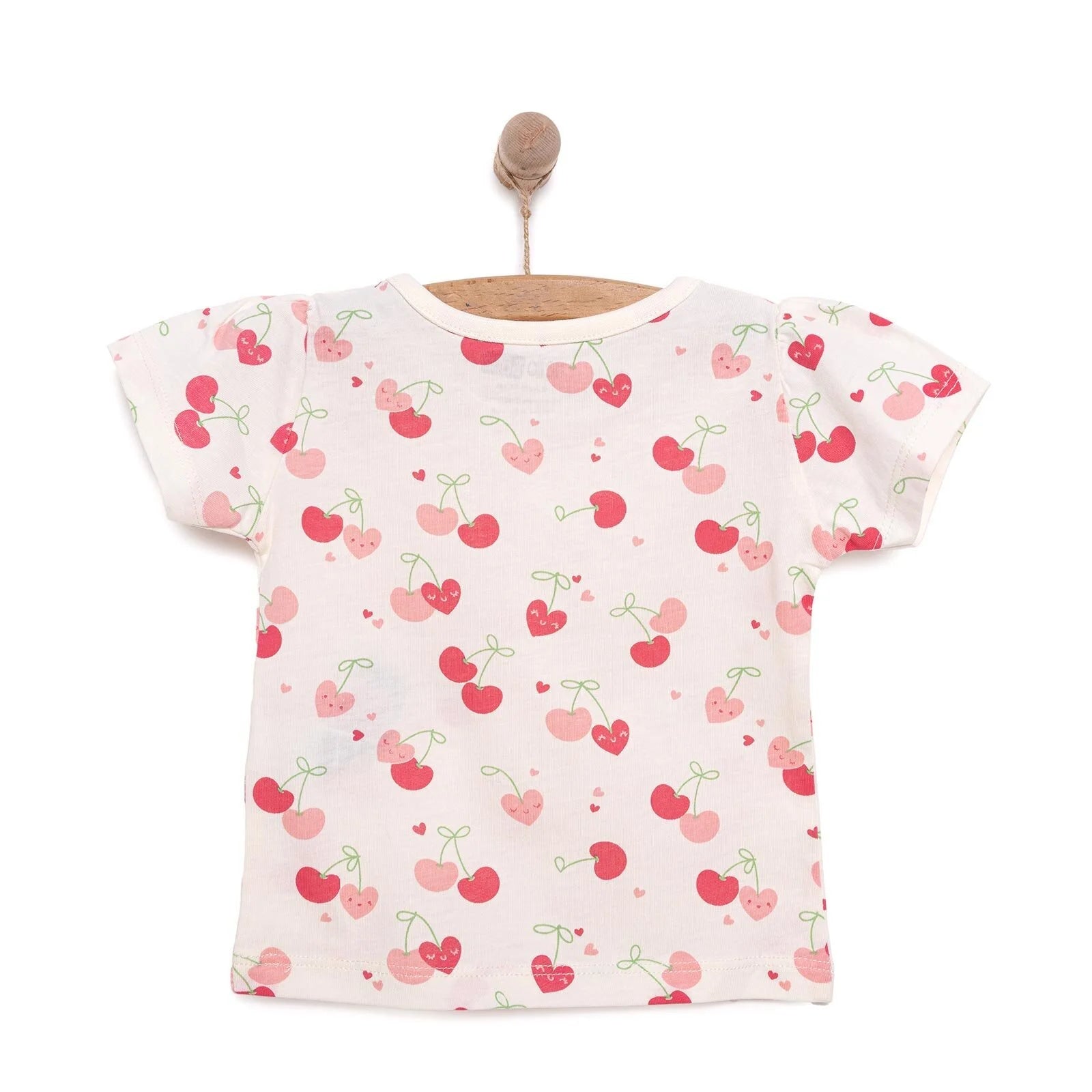 HelloBaby Basic Girl Cherries Patterned T-Shirt - Printed - ebebek - Black Friday