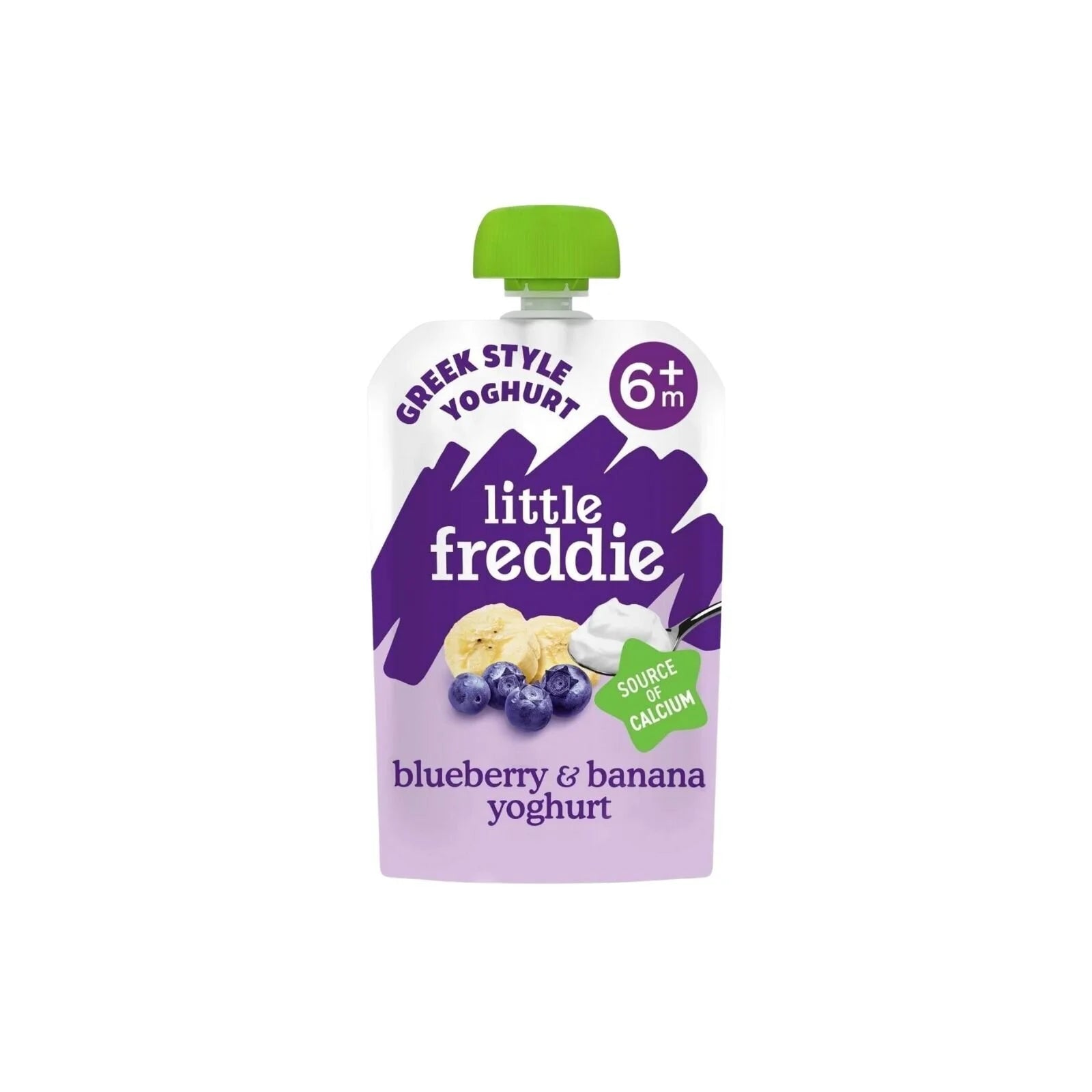 Little Freddie Organic Blueberry & Banana Greek Style Yoghurt Baby Food Pouch 6+ months 100g - ebebek - Black Friday