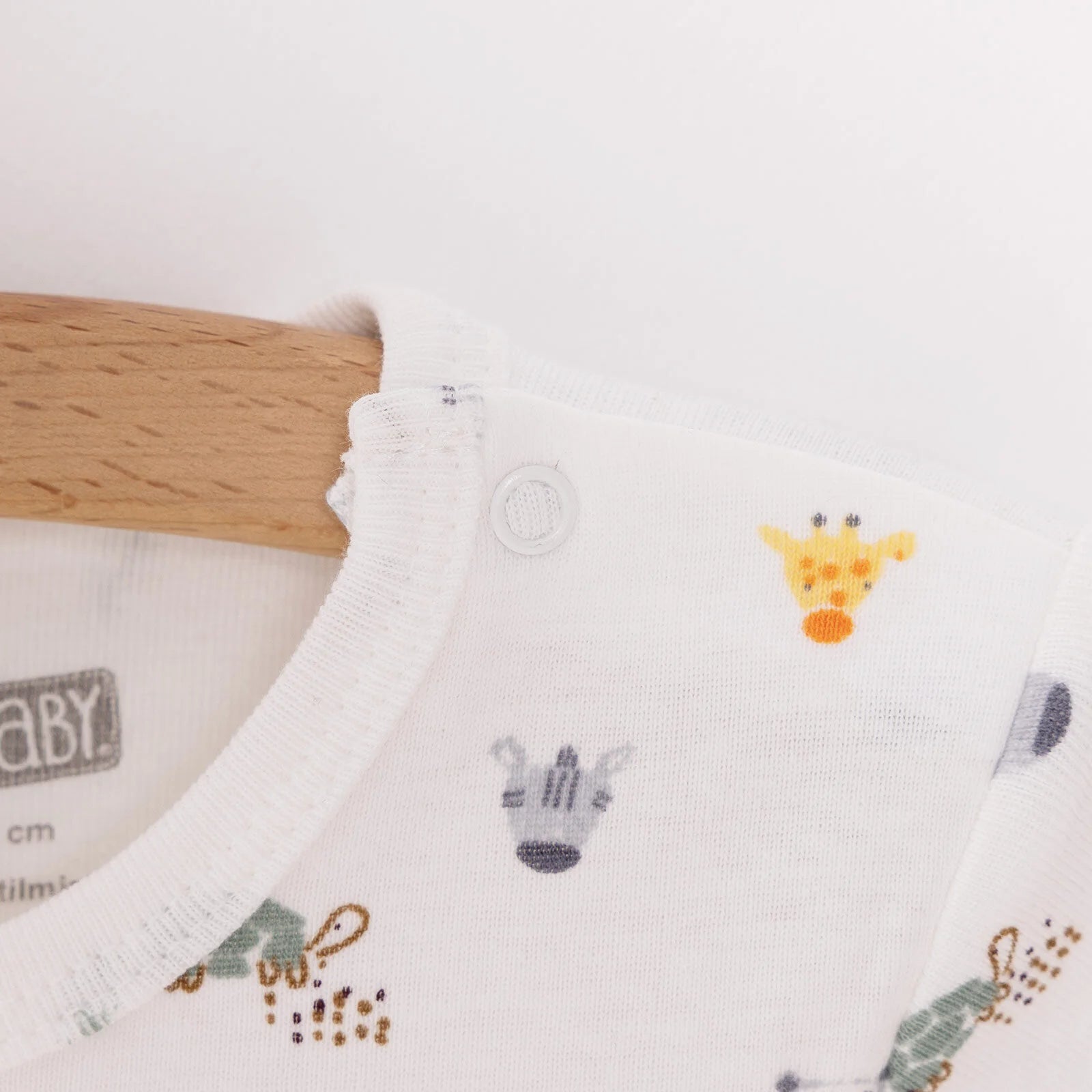 HelloBaby Unisex Baby Short Sleeve Bodysuit 2 pcs - Ecru - ebebek - Black Friday