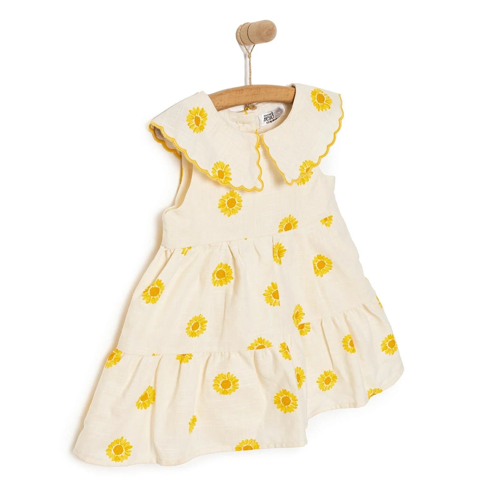 HelloBaby Sun Flower Girl Dress - Ecru - ebebek - Black Friday