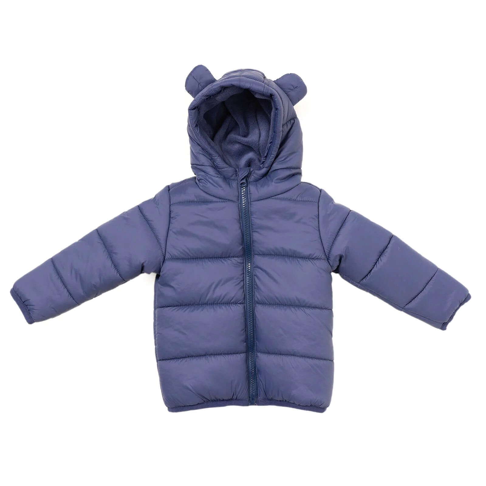 HelloBaby Basic Eared Hoodie Coat - Navy Blue - ebebek - Black Friday