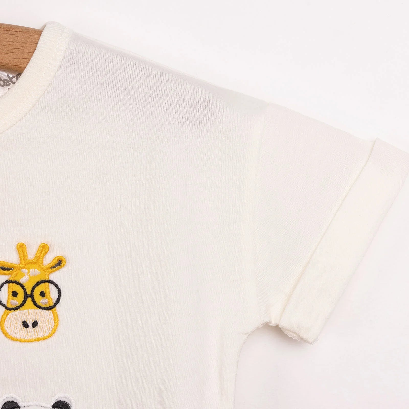 Bebetto Good Adventure Boy Tshirt - Short - Ecru - ebebek - Black Friday