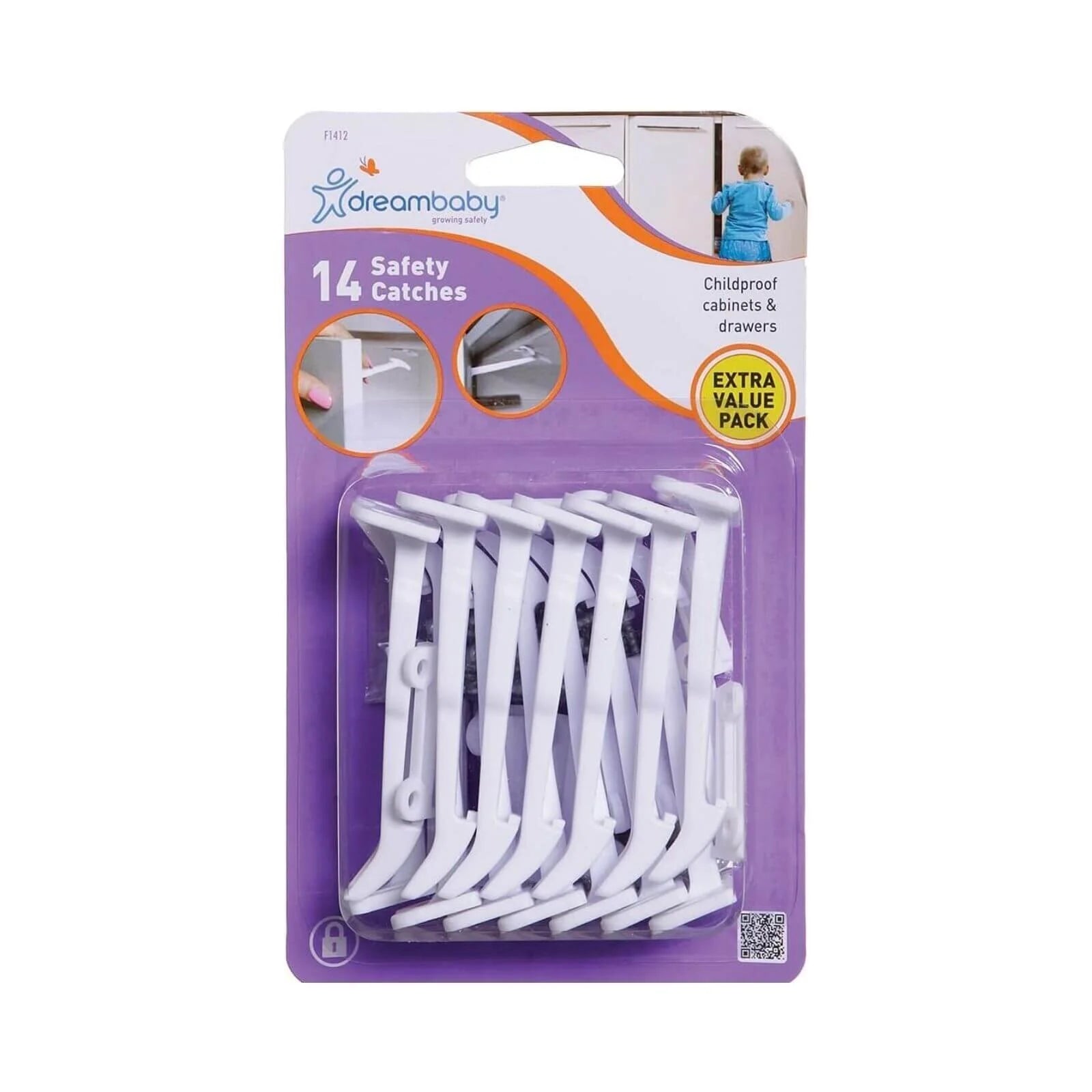 Dreambaby Wide - Grip Secure Catches Pack of 14 - ebebek - Black Friday