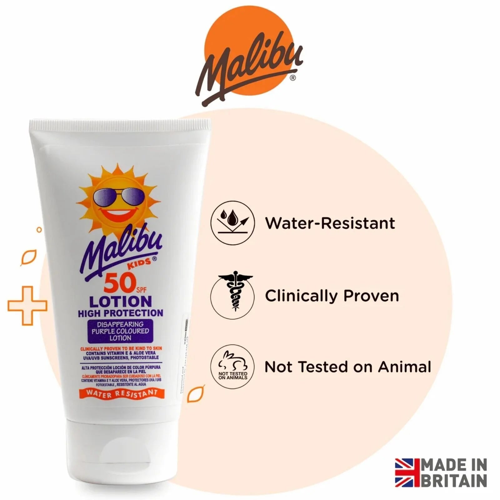 Malibu Sun SPF50 Kids Lotion 150ml - ebebek - Black Friday