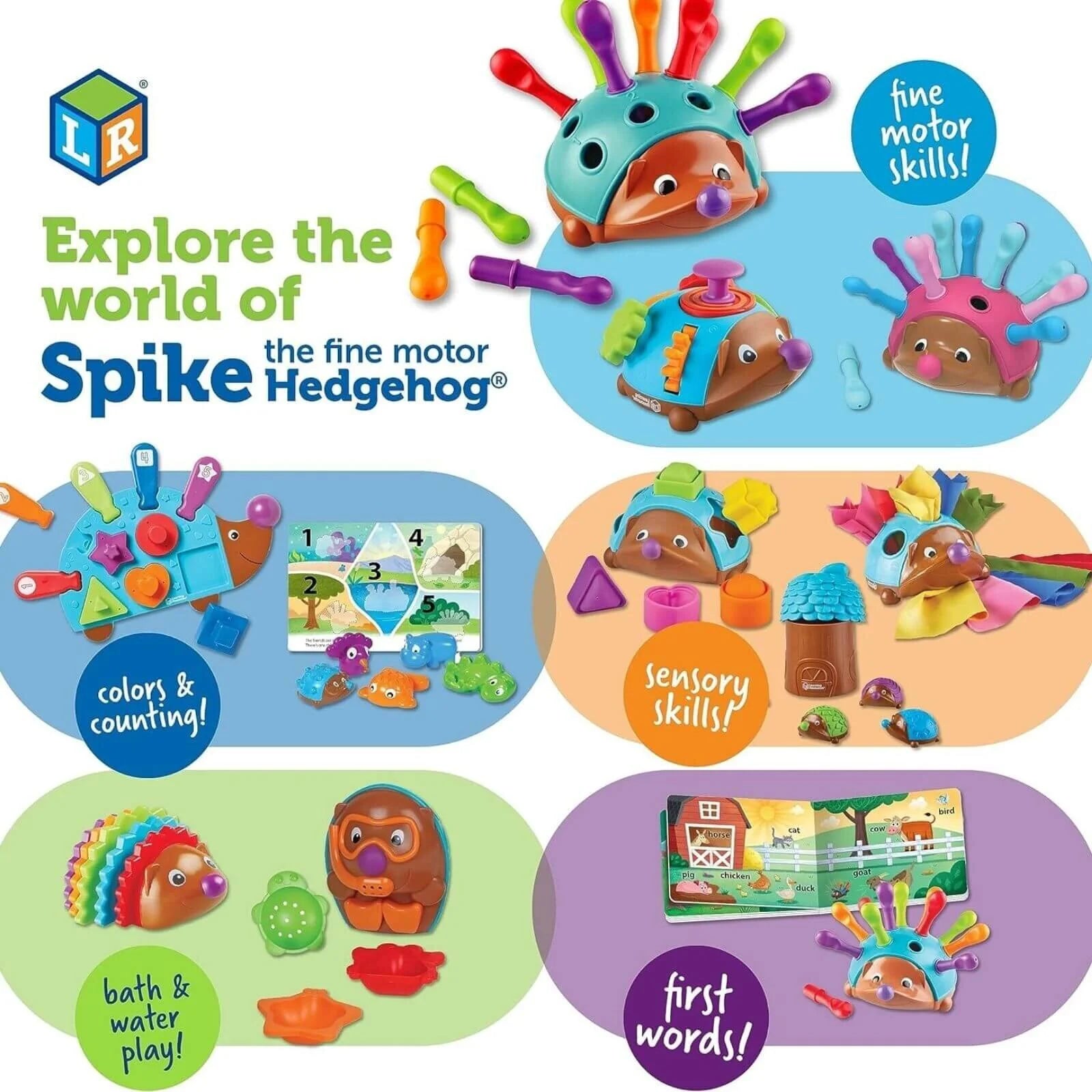 Learning Resources Spike the Fine Motor Hedgehog First Word - ebebek - Black Friday