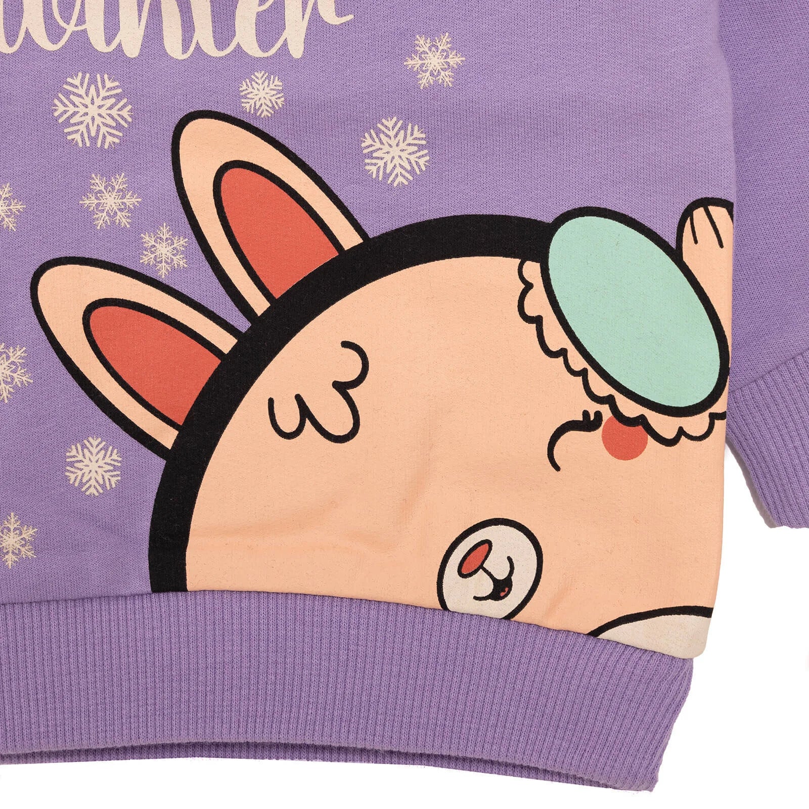 HelloBaby Baby Girl Animal Printed Sweatshirt - Purple - ebebek - Black Friday