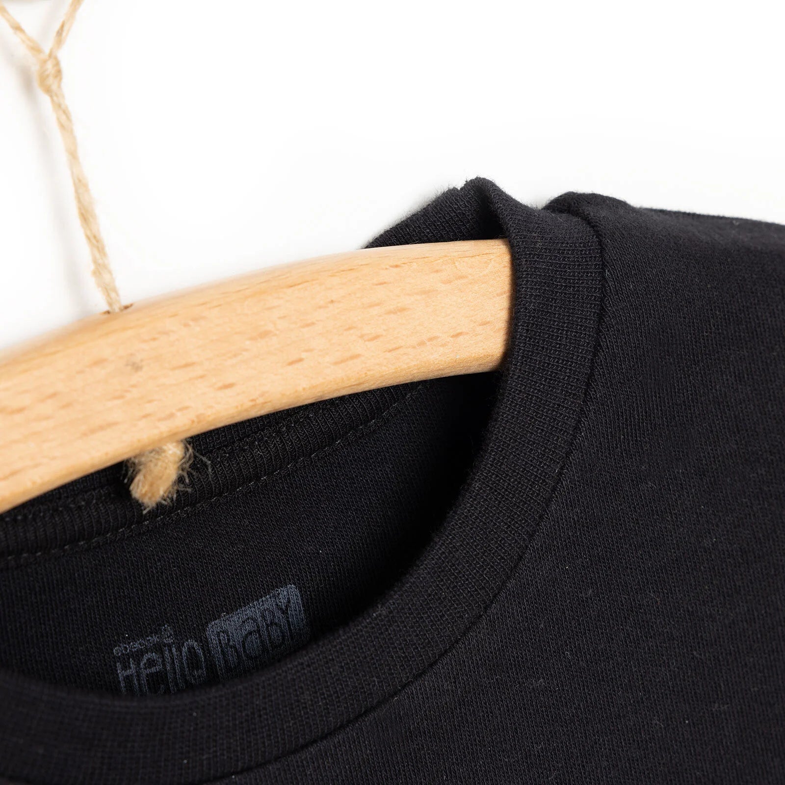 HelloBaby Basic Interlock Long Sleeve T-Shirt - Black - ebebek - Black Friday