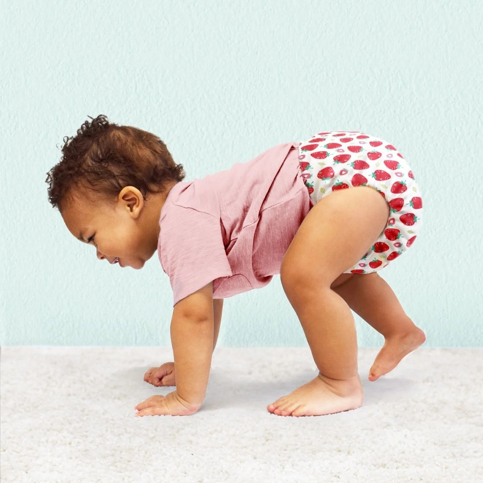 Bambino Mio - Miosolo All - in - One Reusable Nappy - Strawberry Cream - ebebek - Black Friday