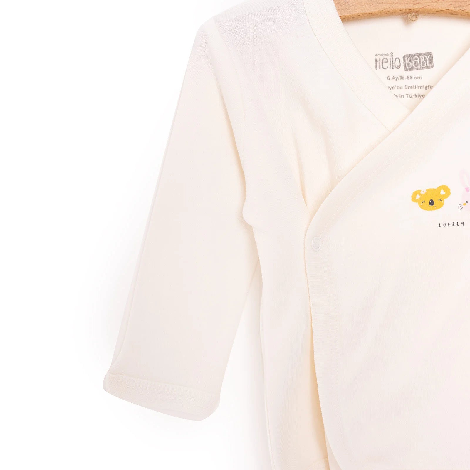 HelloBaby Newborn Baby Top - Hat - Footed Bottom - Ecru - ebebek - Black Friday