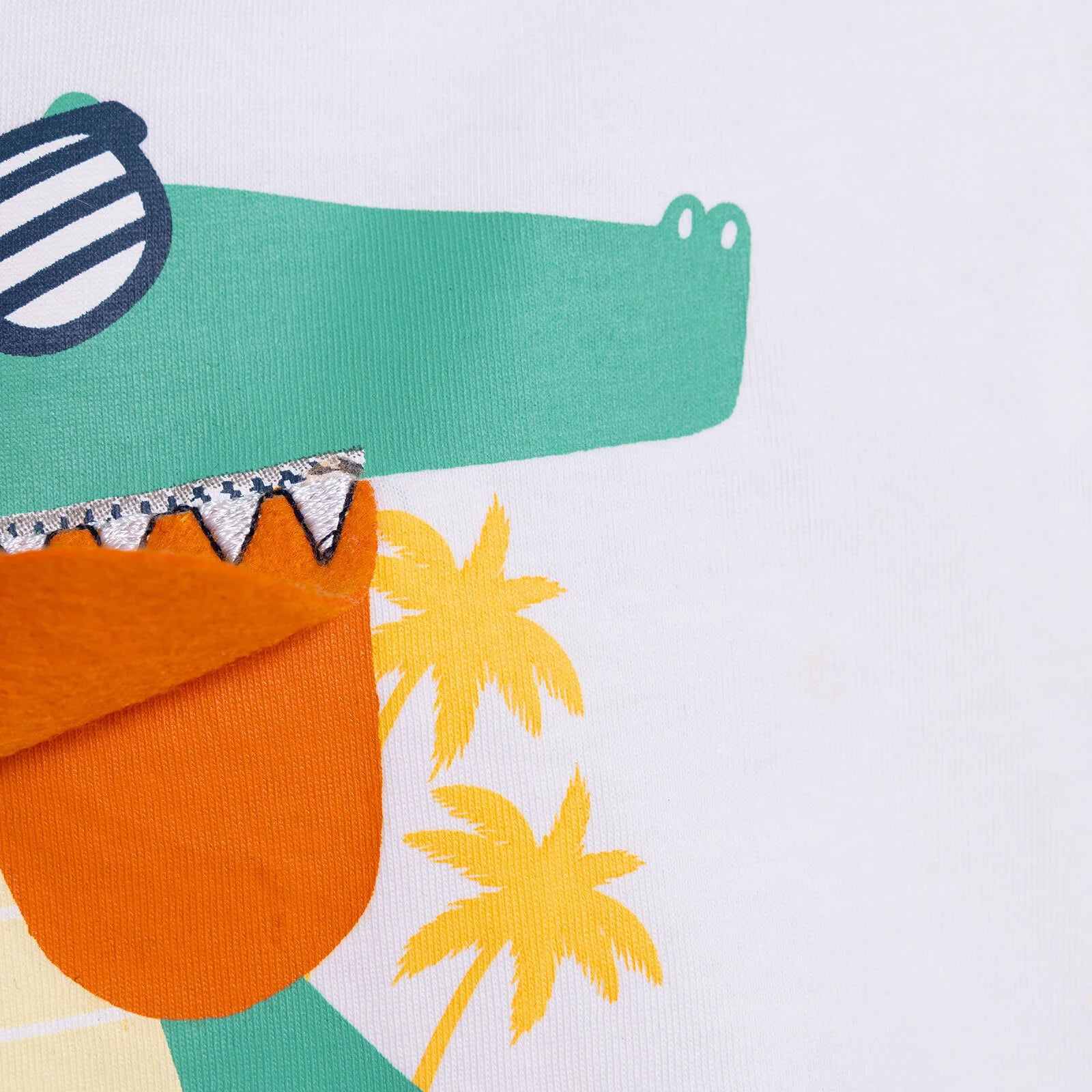 HelloBaby Crocodile Boy T-shirt - White - ebebek - Black Friday