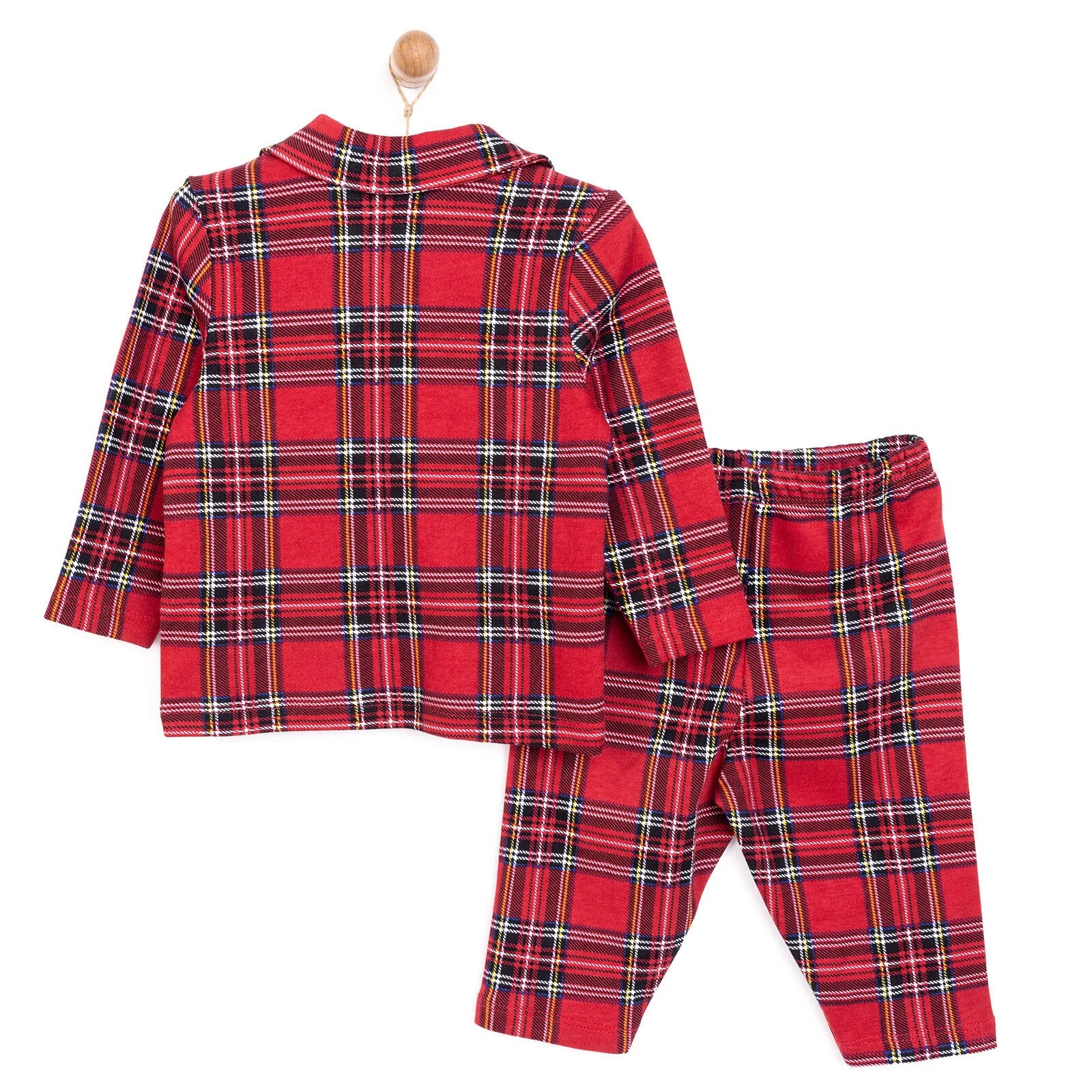 HelloBaby Boy Long Sleeve Pyjamas Set - Red - ebebek - Black Friday
