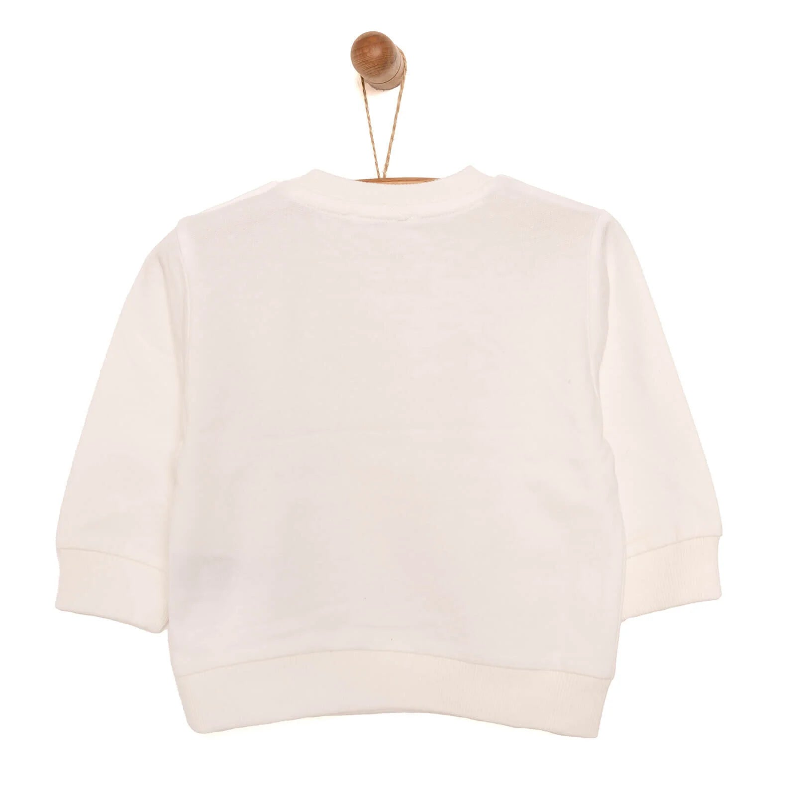 HelloBaby Baby Boy Basic Giraffe Printed Sweatshirt - Ecru - ebebek - Black Friday