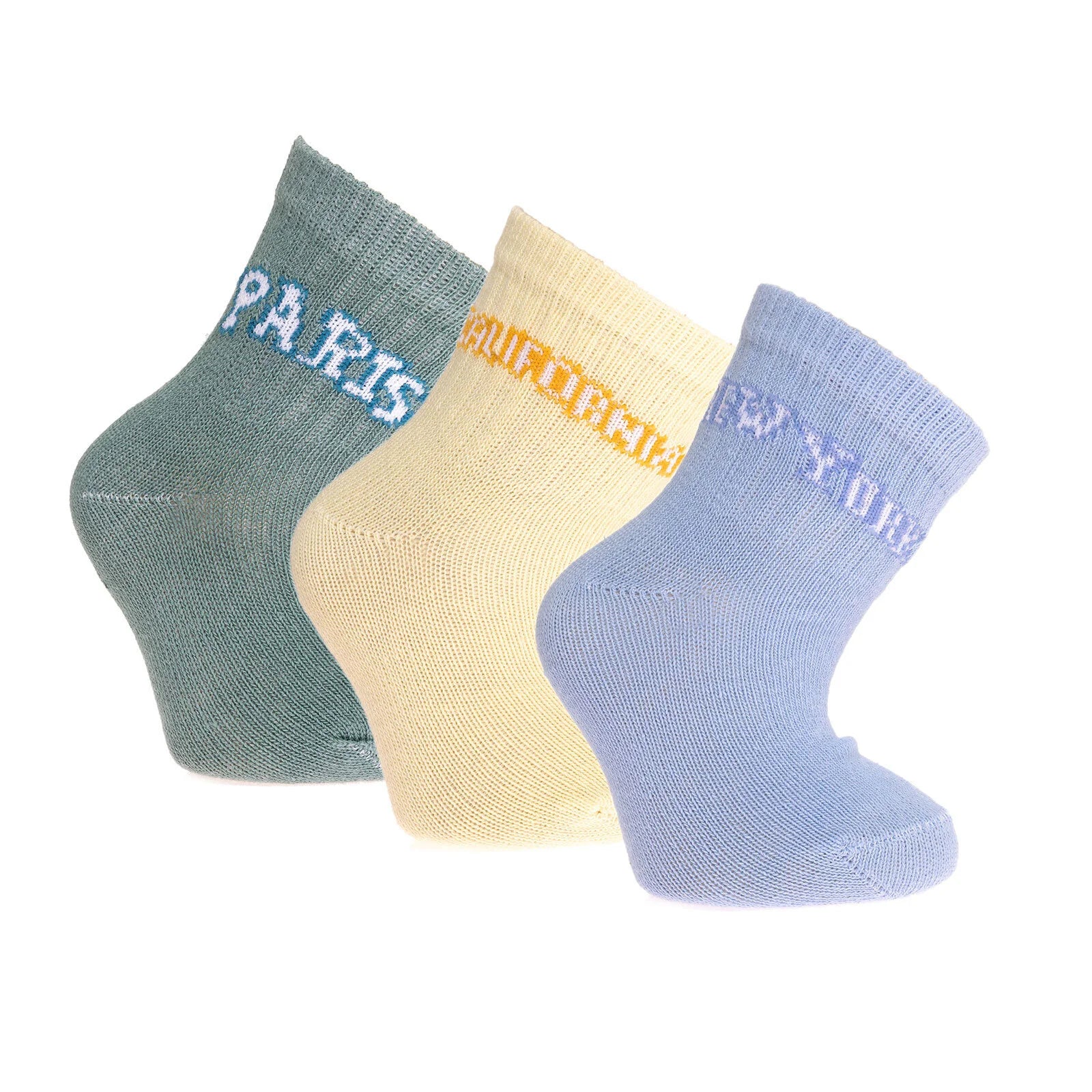 HelloBaby Baby Boy Socks 3 Pcs - Light Blue - ebebek - Black Friday