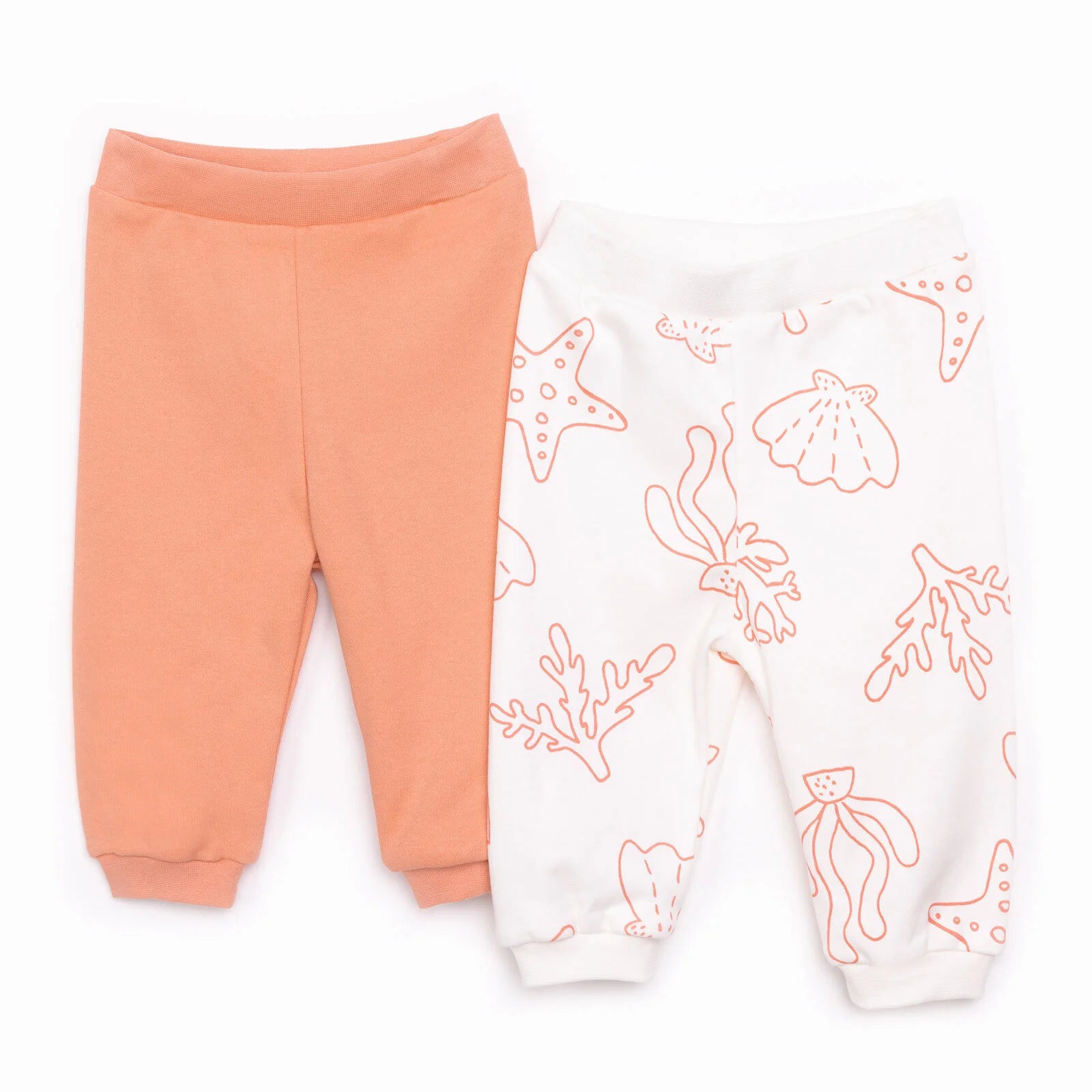 HelloBaby Basic Girl Starfish Patterned Footed Bottom - Salmon - ebebek - Black Friday