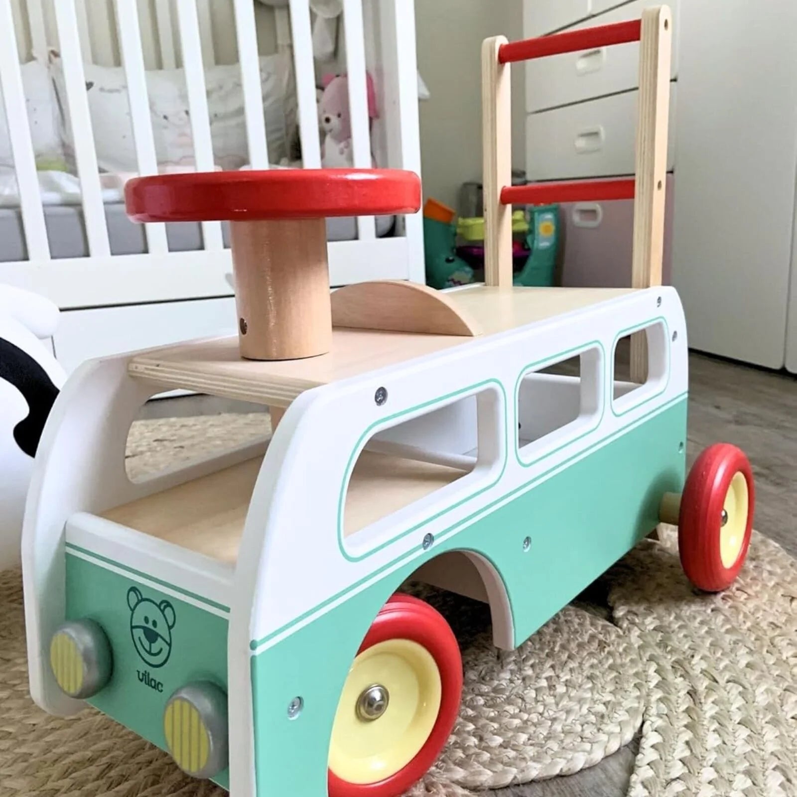 Vilac 2 - in - 1 Retro Wooden Camper Van - ebebek - Black Friday