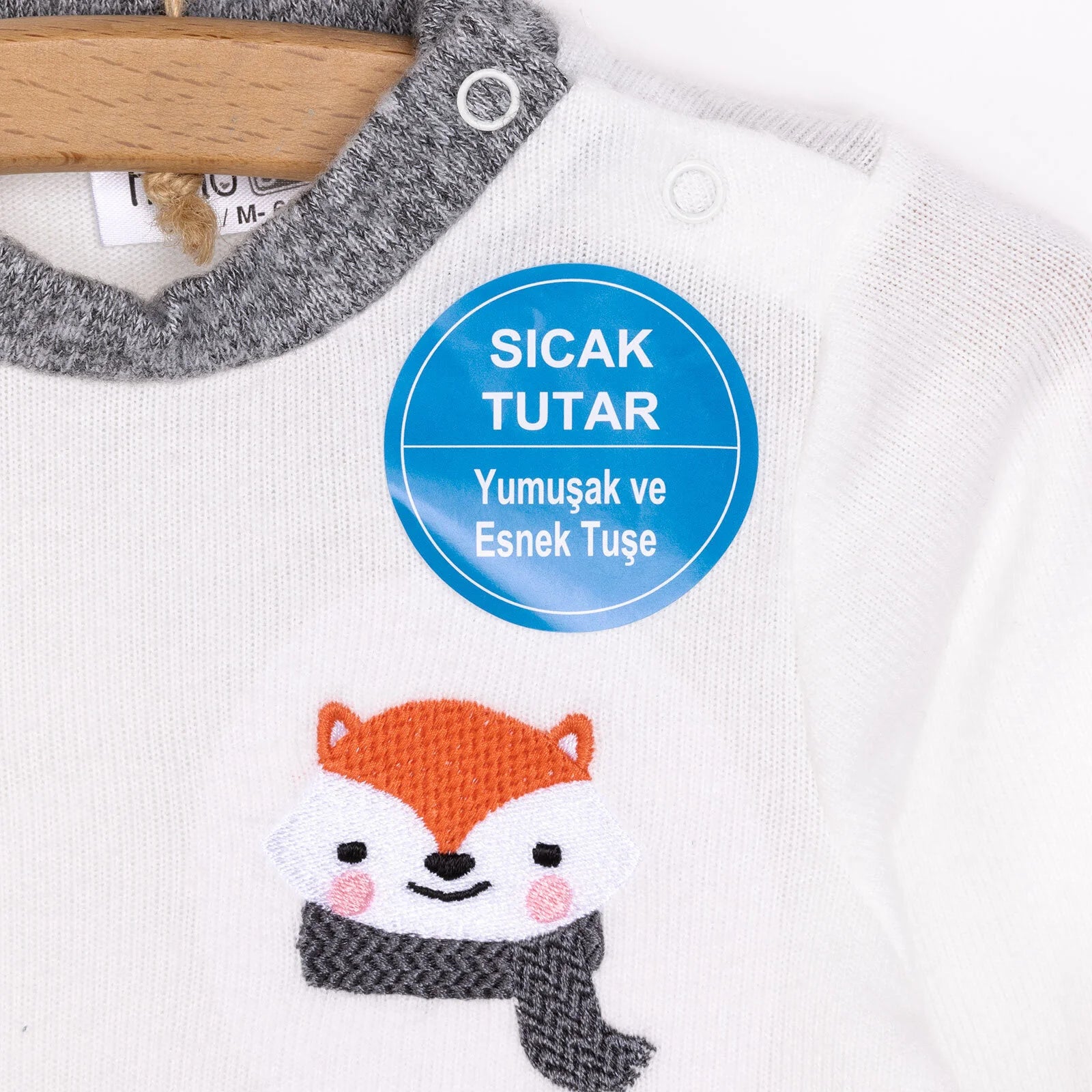 HelloBaby Boy Long Sleeve Pyjamas Set - Ecru - ebebek - Black Friday