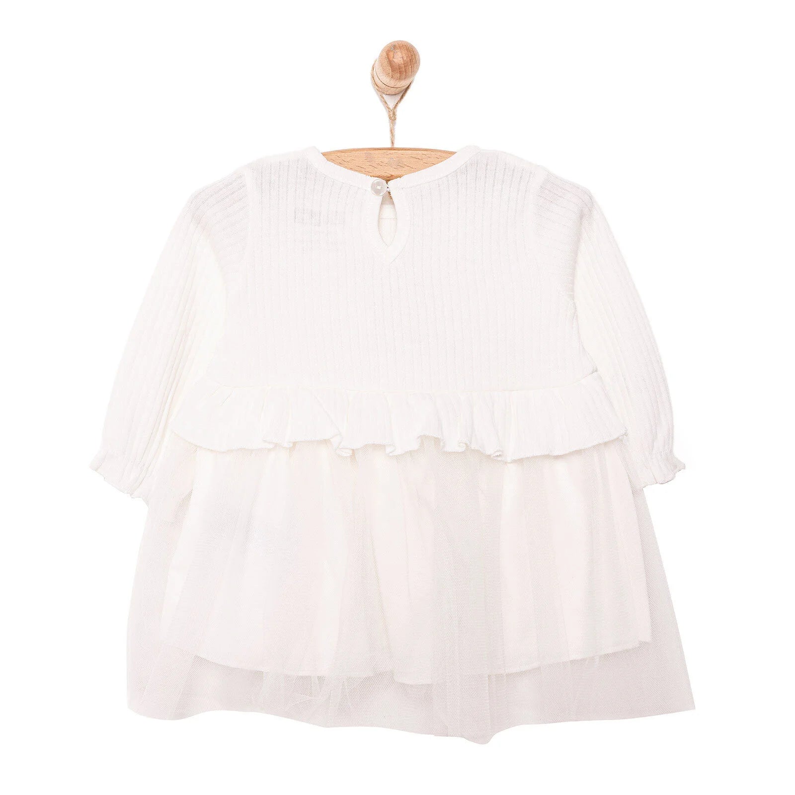 HelloBaby Little Life Newborn Girl Dress - Ecru - ebebek - Black Friday