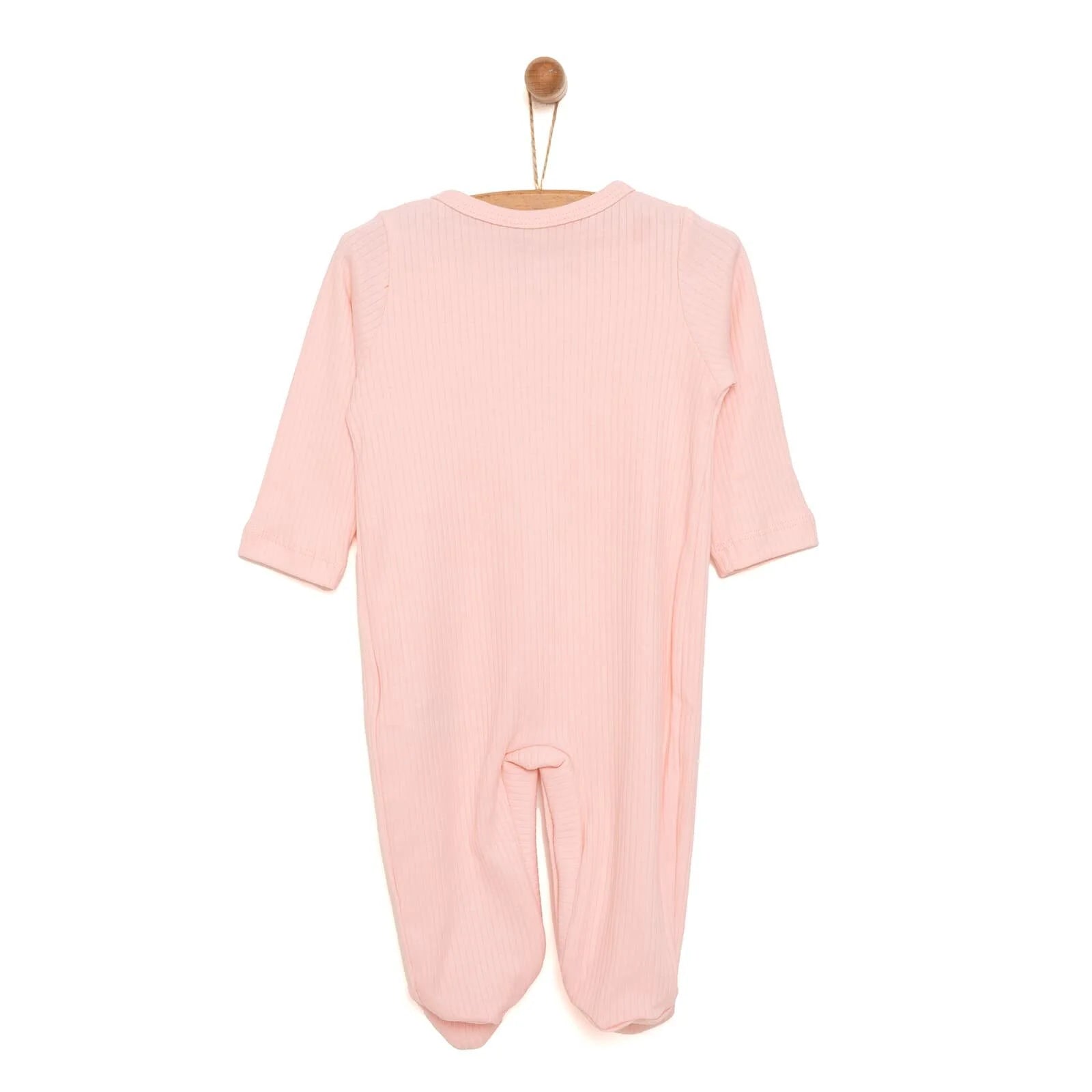 HelloBaby Newborn Girl Footed Jumpsuit - Light Pink - ebebek - Black Friday