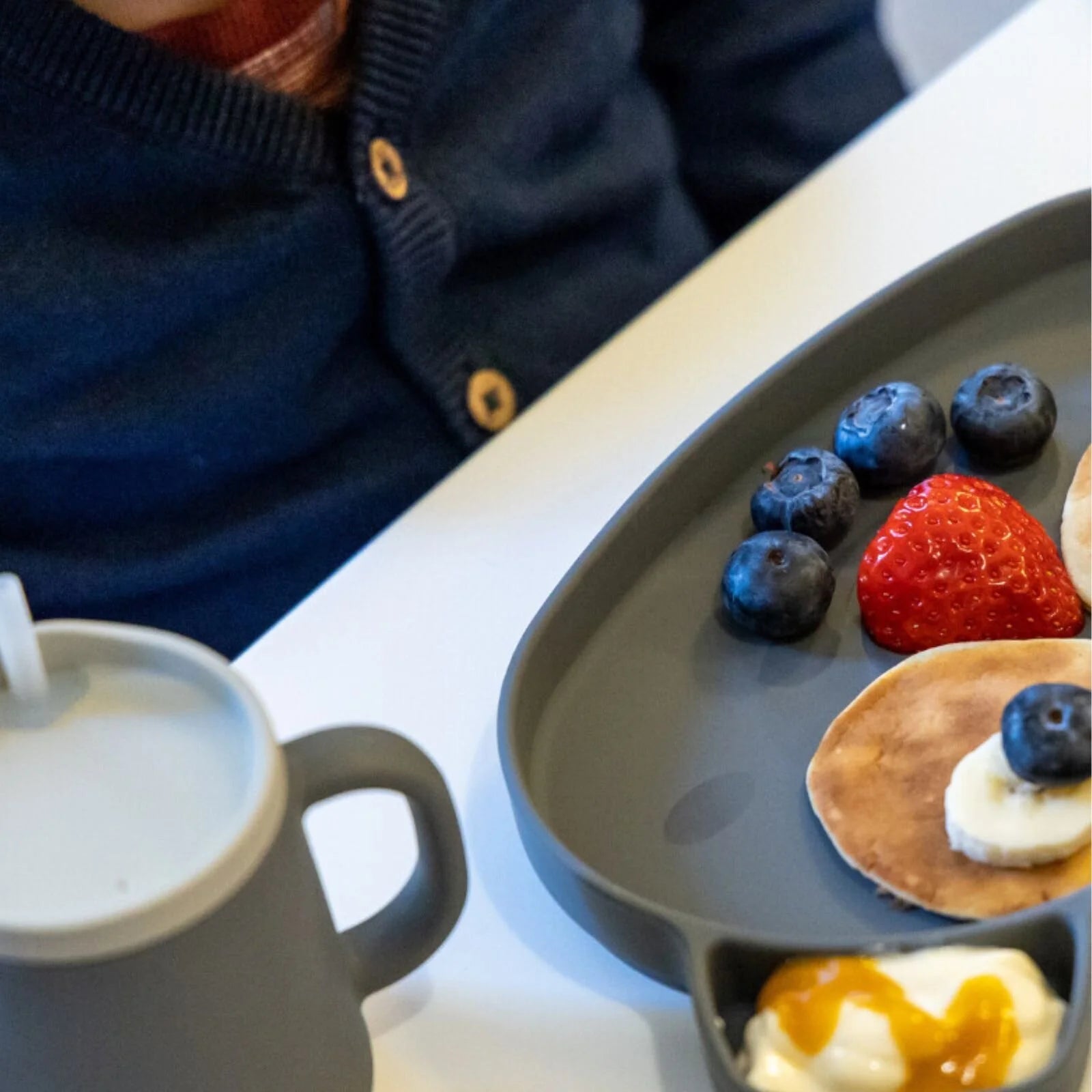 TUM TUM Silicone Weaning Bowl & Spoon Set Kev Koala - Grey - ebebek - Black Friday