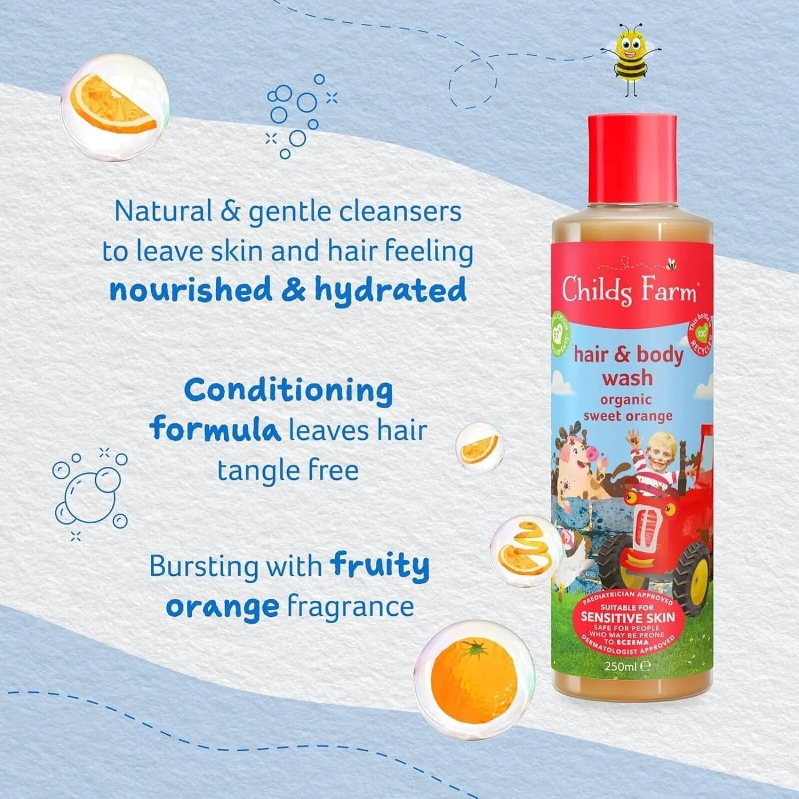 Childs Farm Hair & Bodywash Organic Sweet Orange 250ml - ebebek - Black Friday