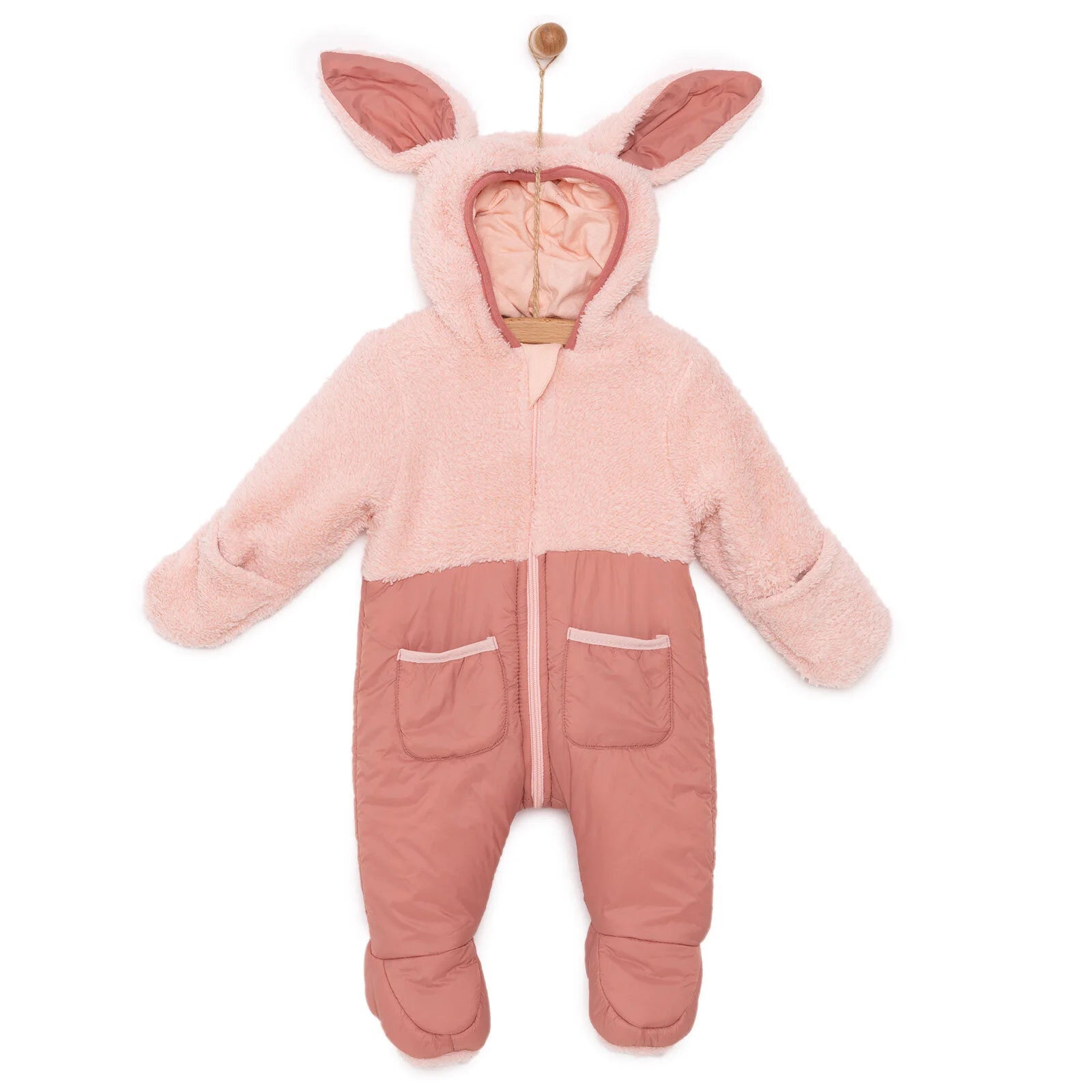 Midimod Newborn Welsoft Footed Jumpsuit - Pink - ebebek - Black Friday