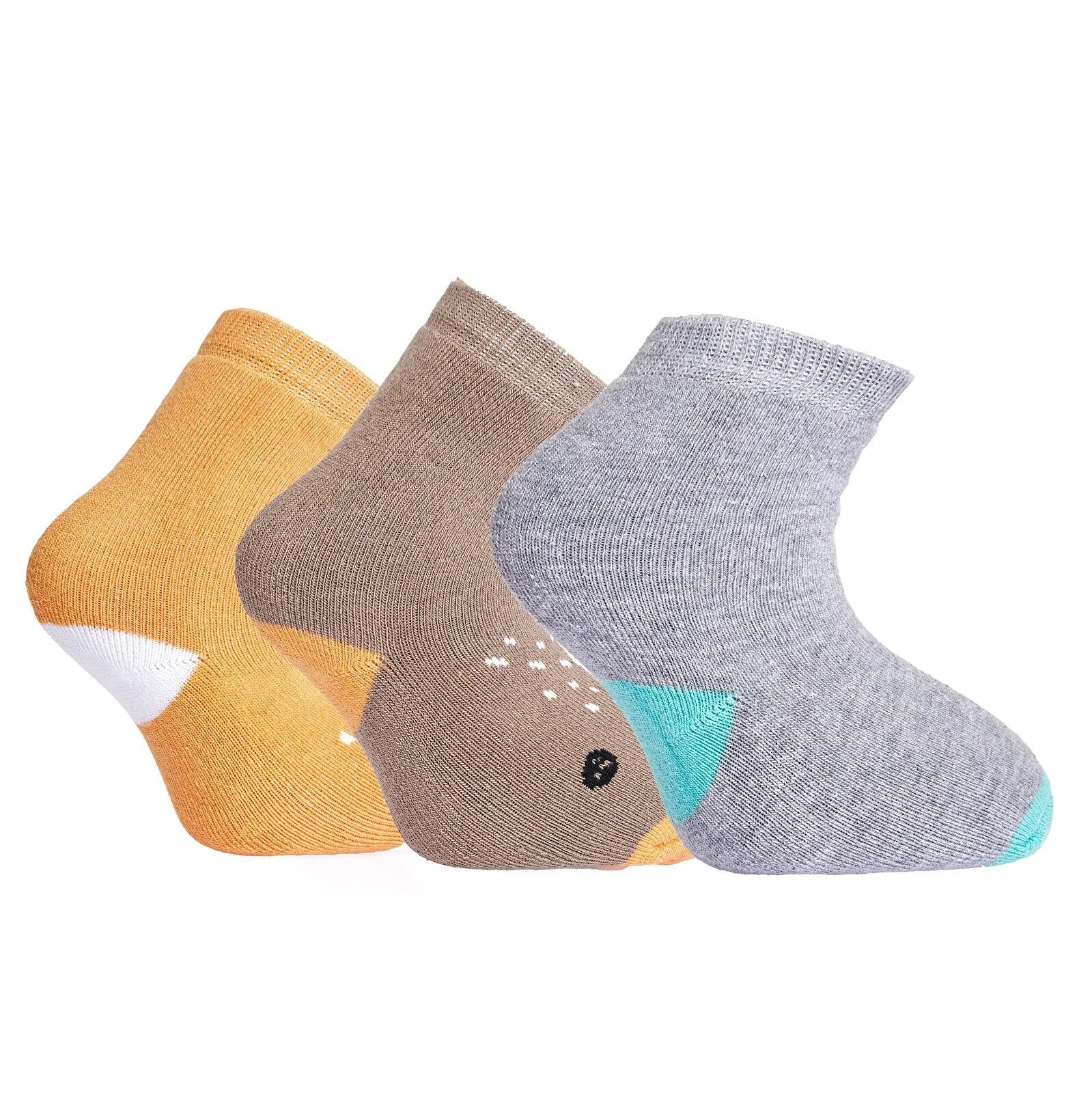 HelloBaby Baby Boy Chenille Socks 3 Pcs - Orange - ebebek - Black Friday