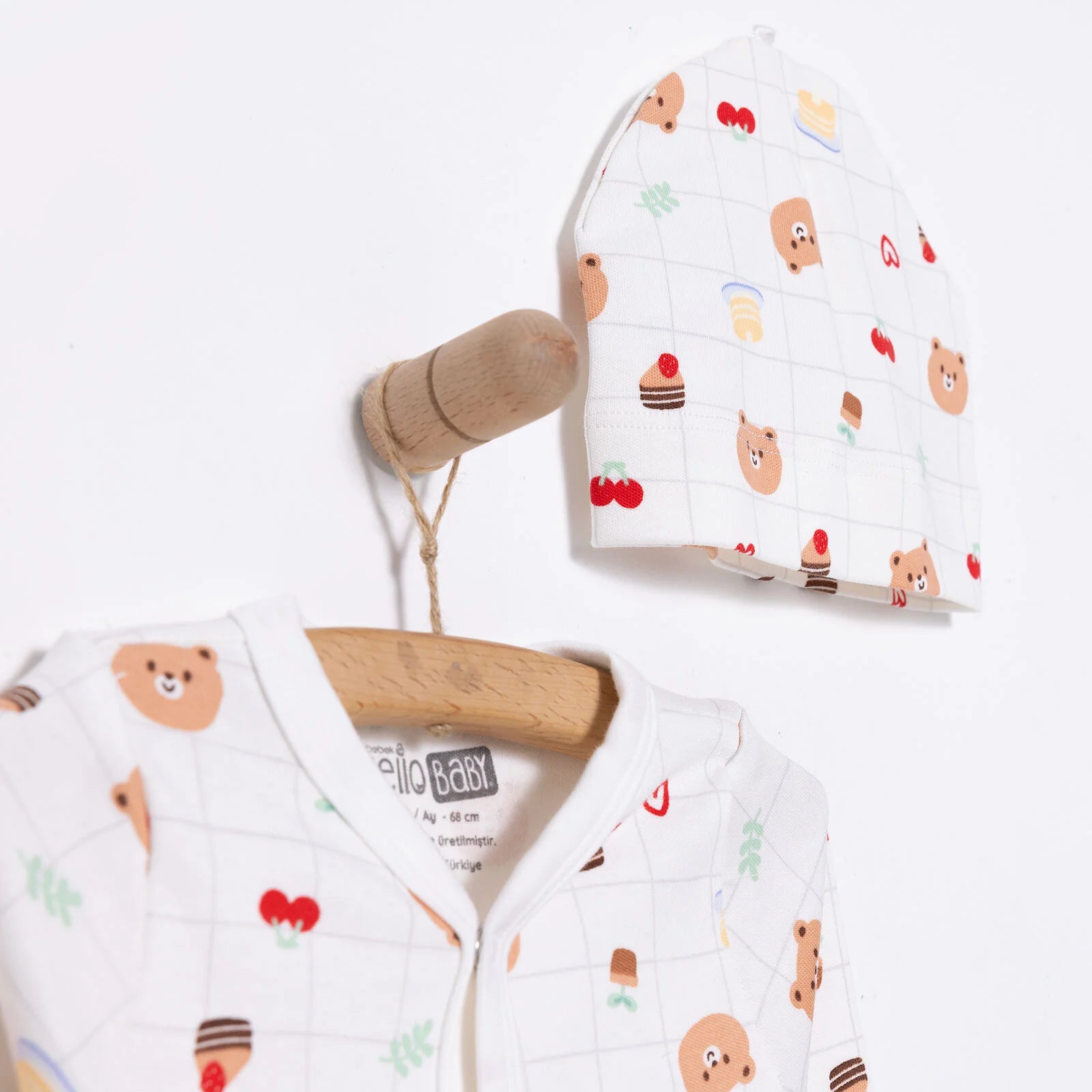 HelloBaby Girl Jumpsuit - Hat - Ecru - ebebek - Black Friday