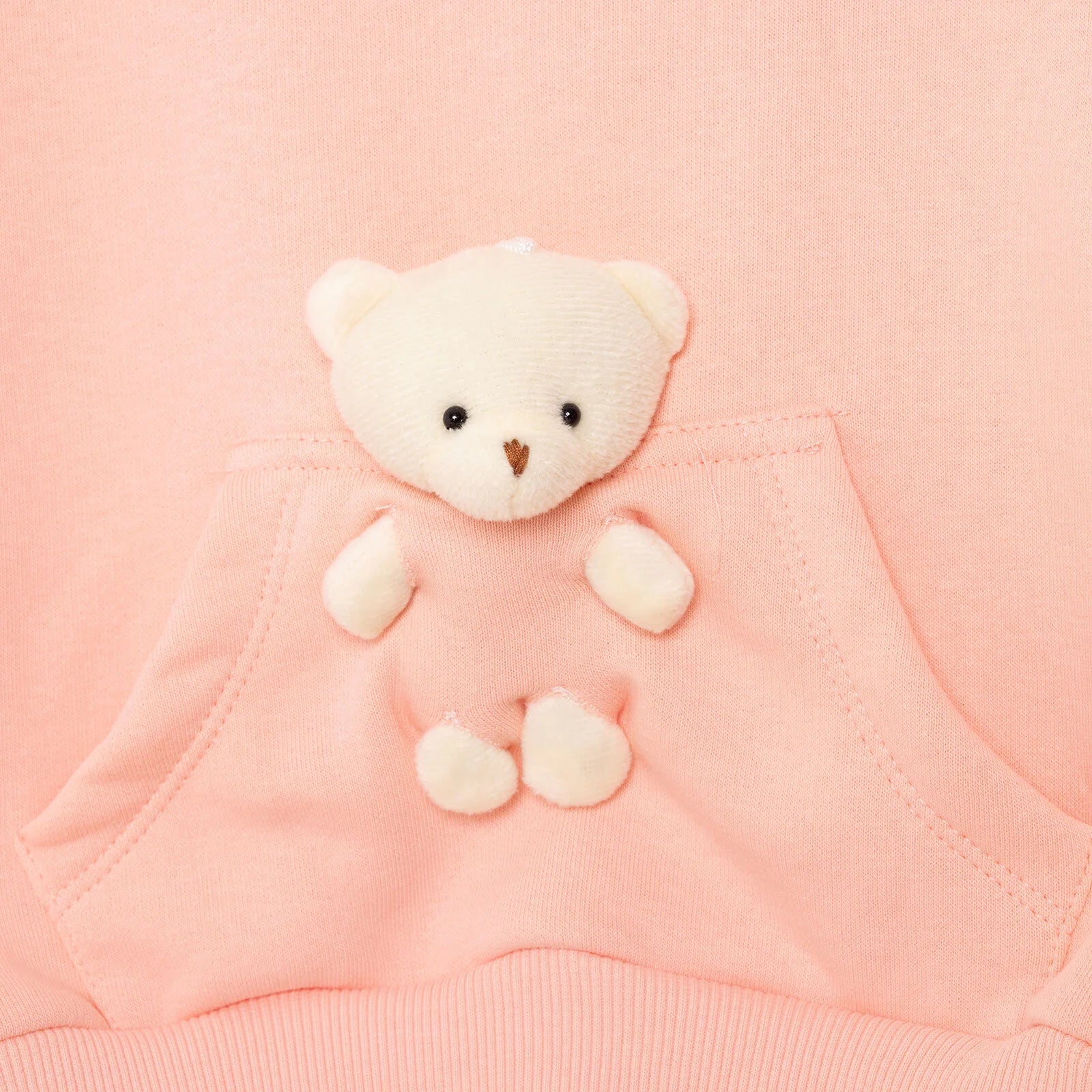 Tuffy Teddy Line Girl Jogging Set - Pink - ebebek - Black Friday